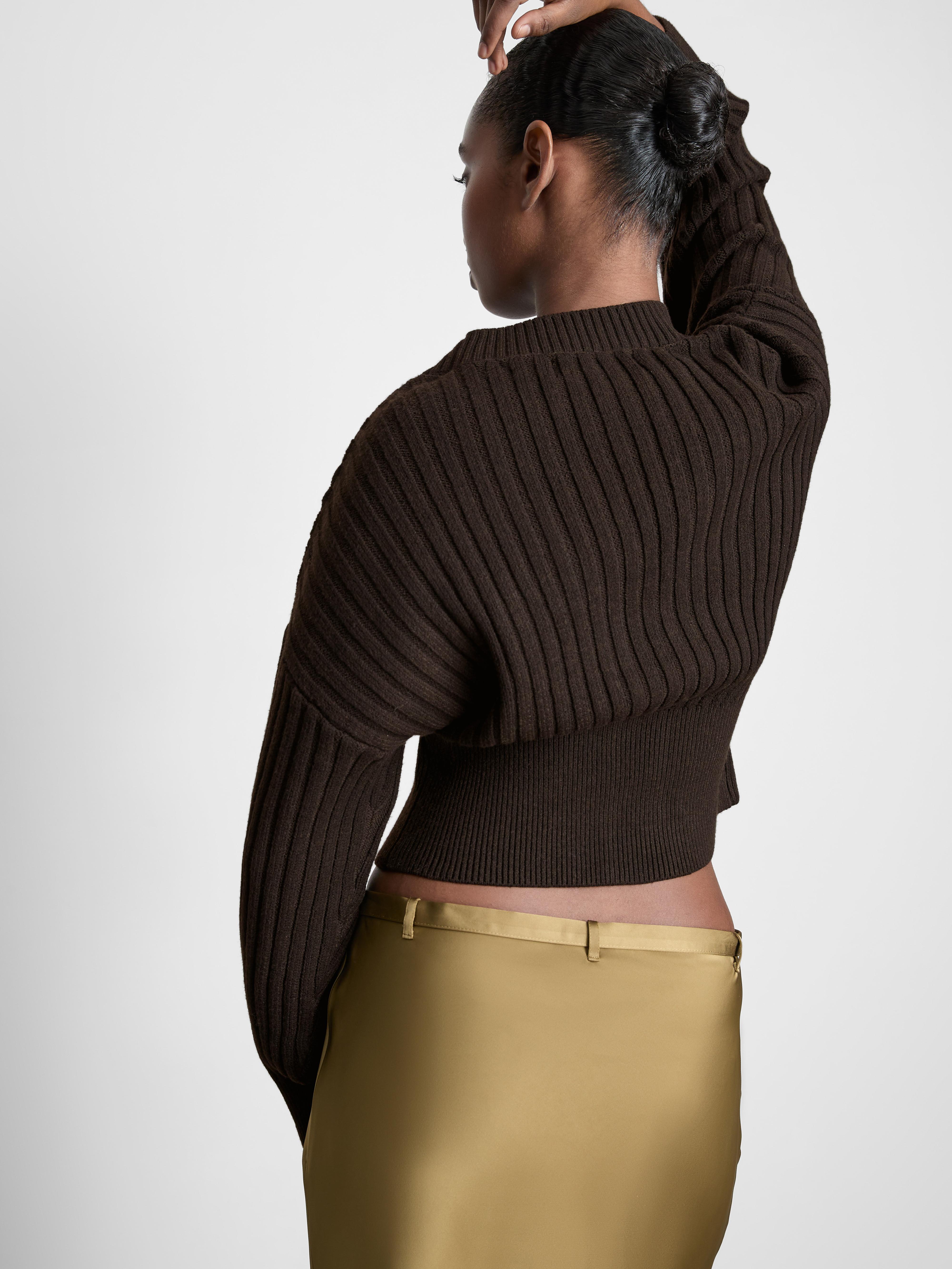 Cable Knit Sculpted Cardigan