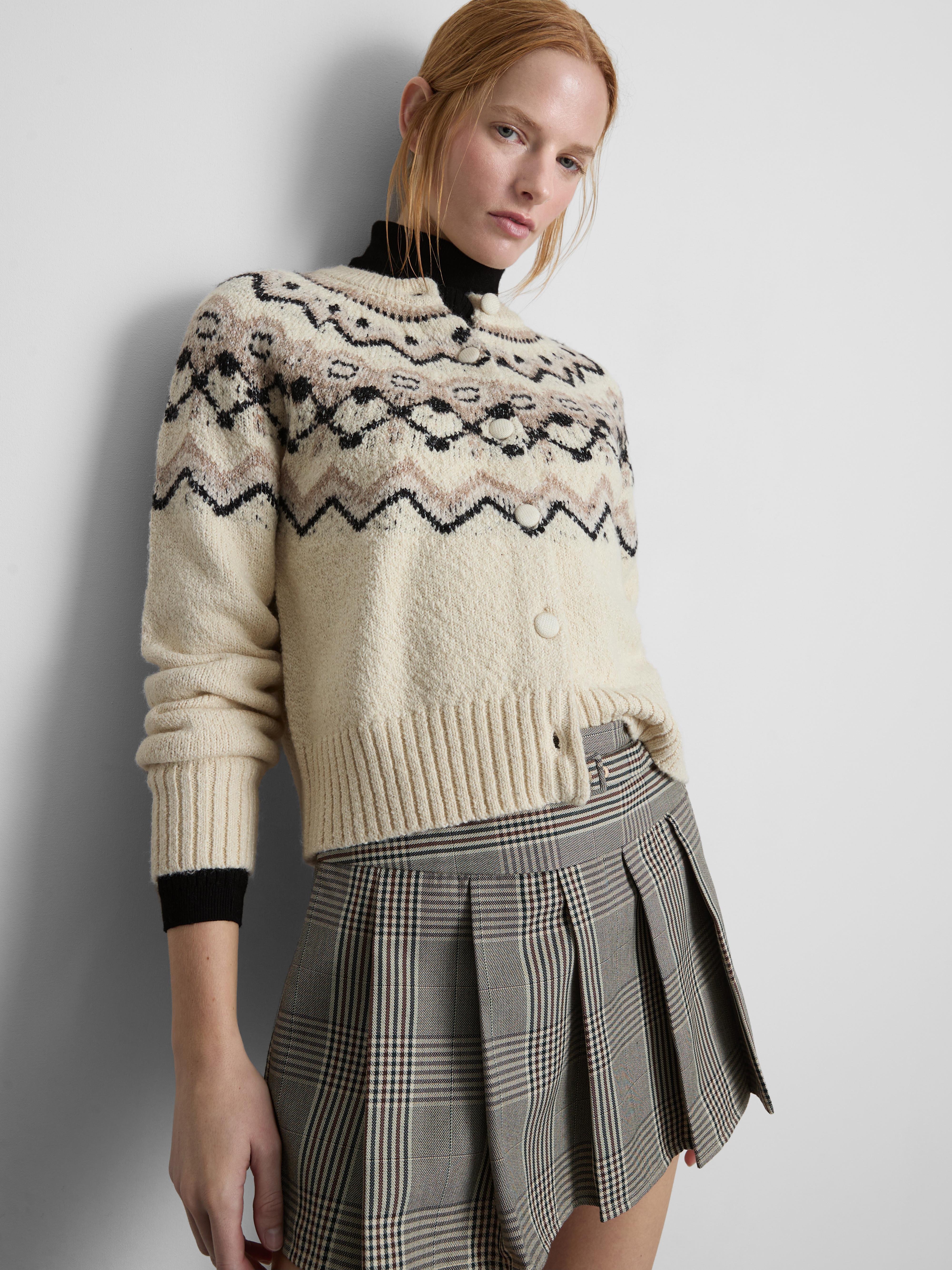 Chunky Fair Isle Cardigan