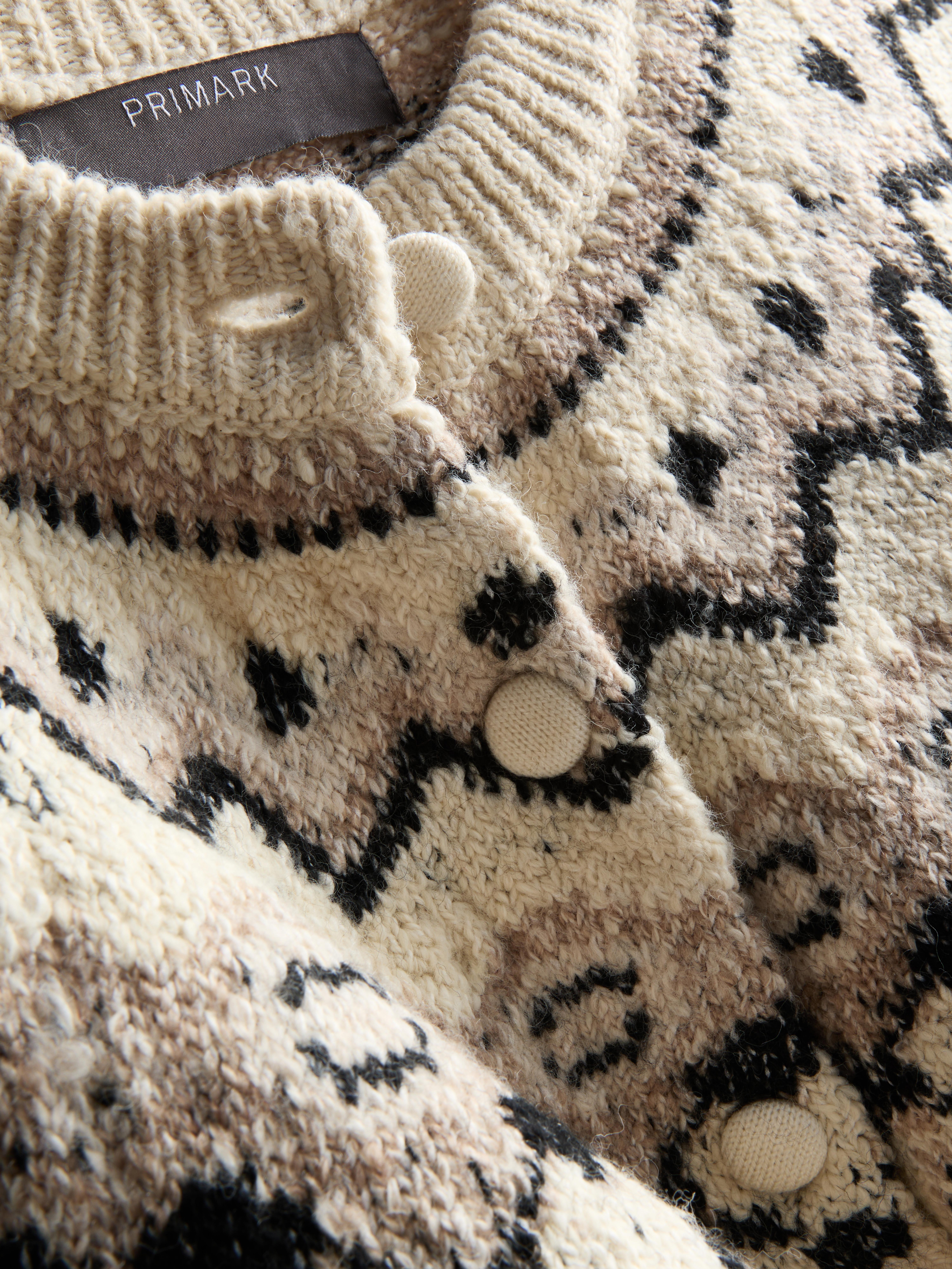 Chunky Fair Isle Cardigan