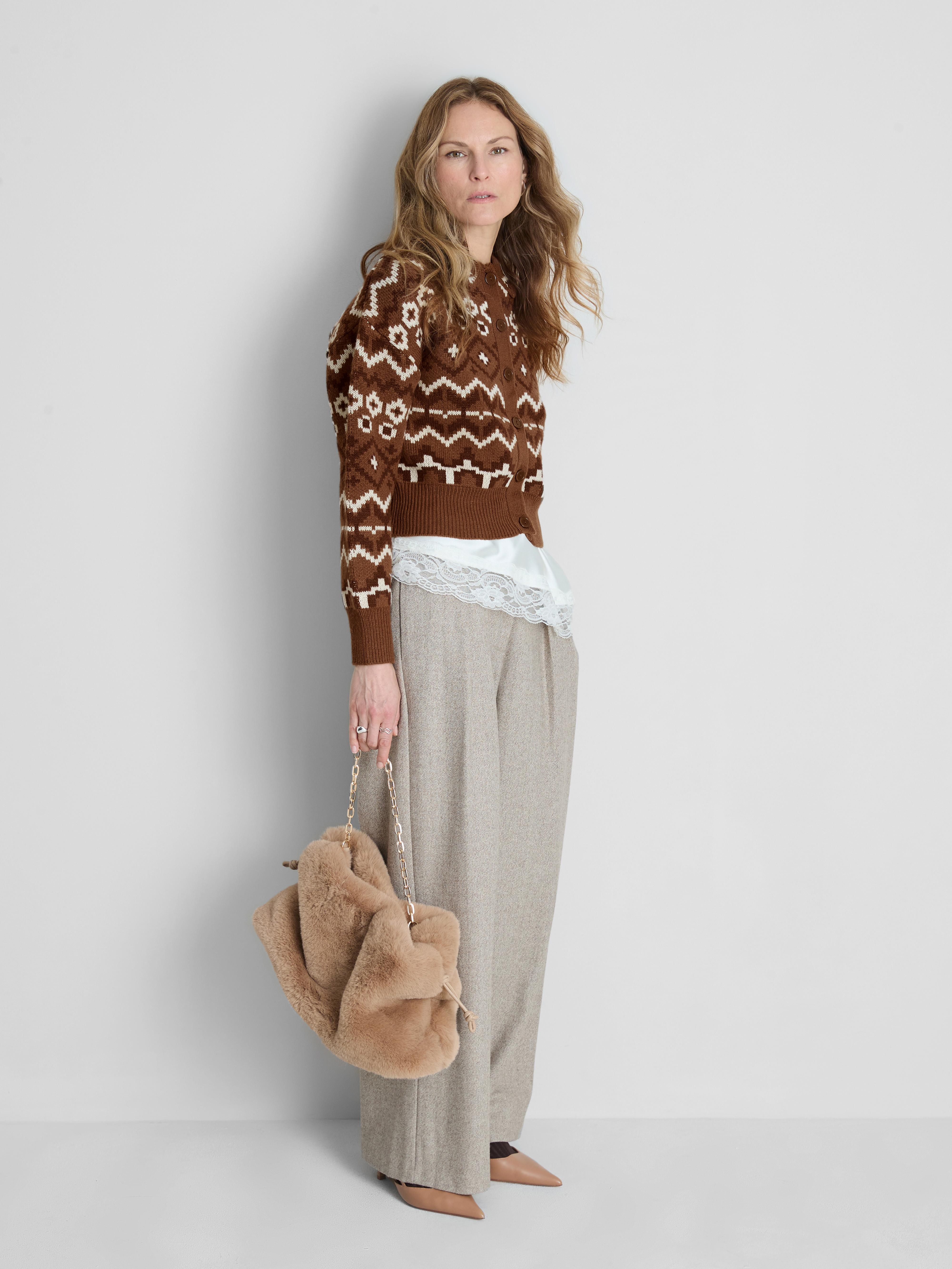 Cropped Fair Isle Shacket