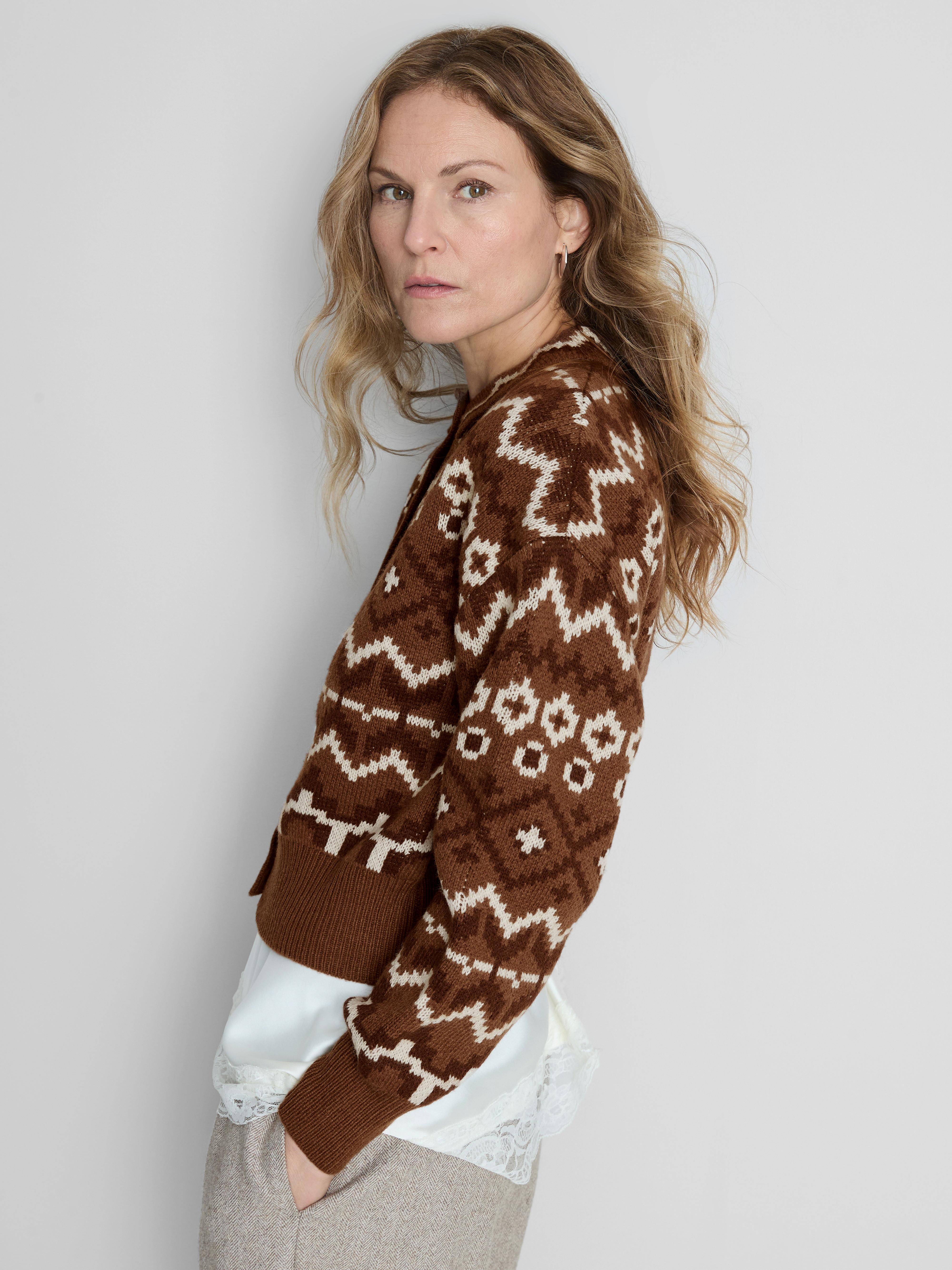 Cropped Fair Isle Shacket