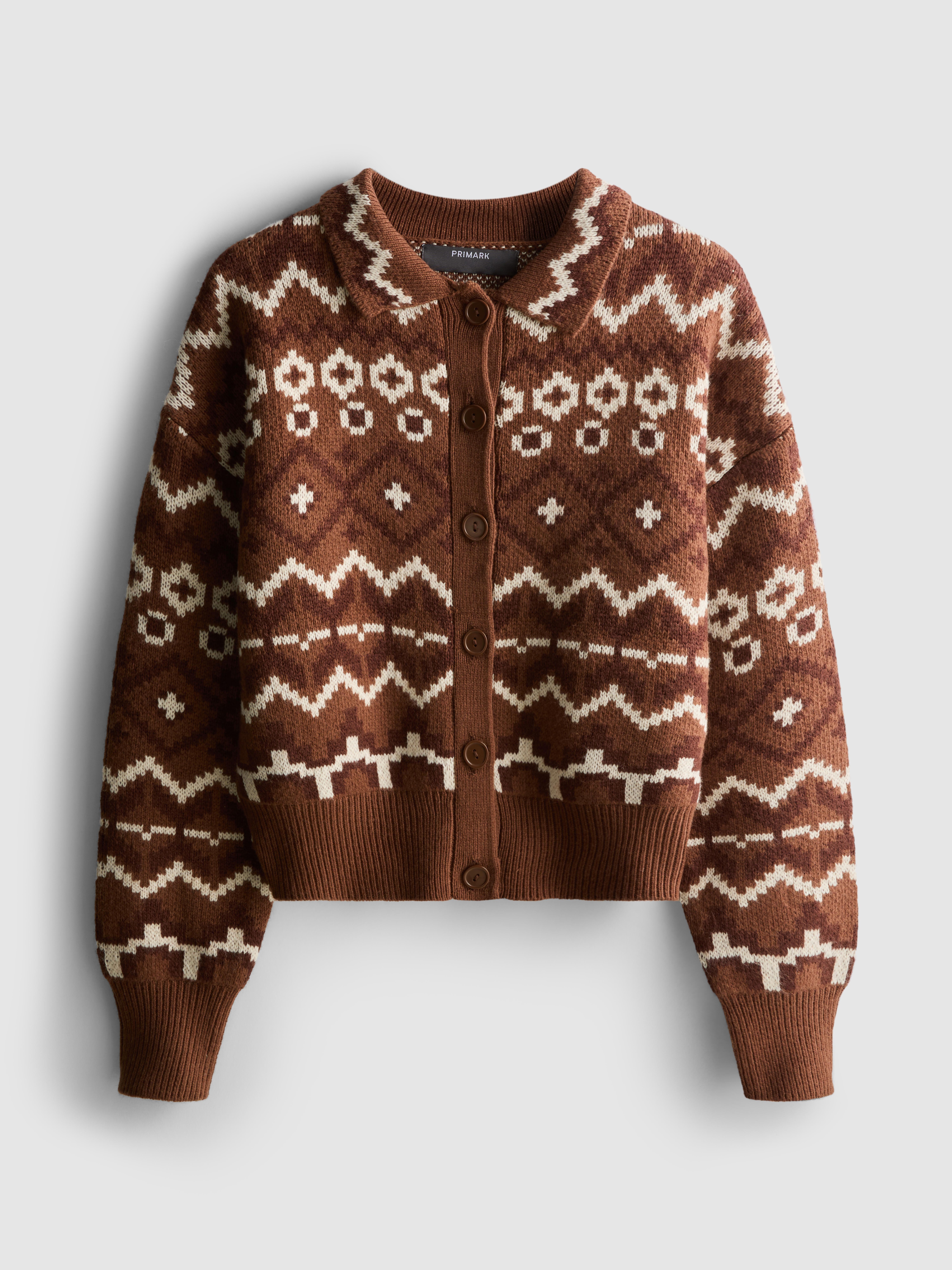 Cropped Fair Isle Shacket
