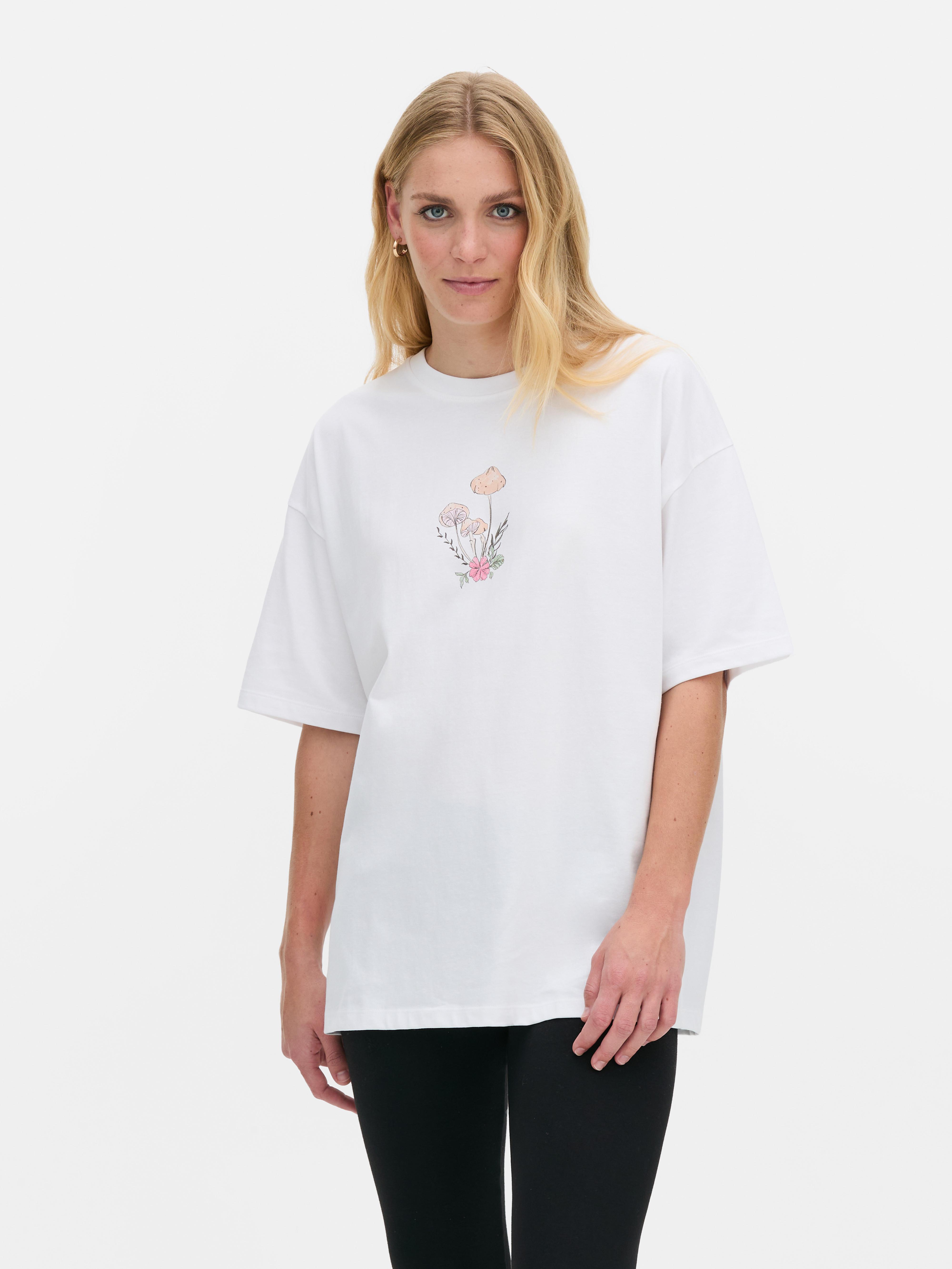 T-Shirt im Oversized-Look mit Print