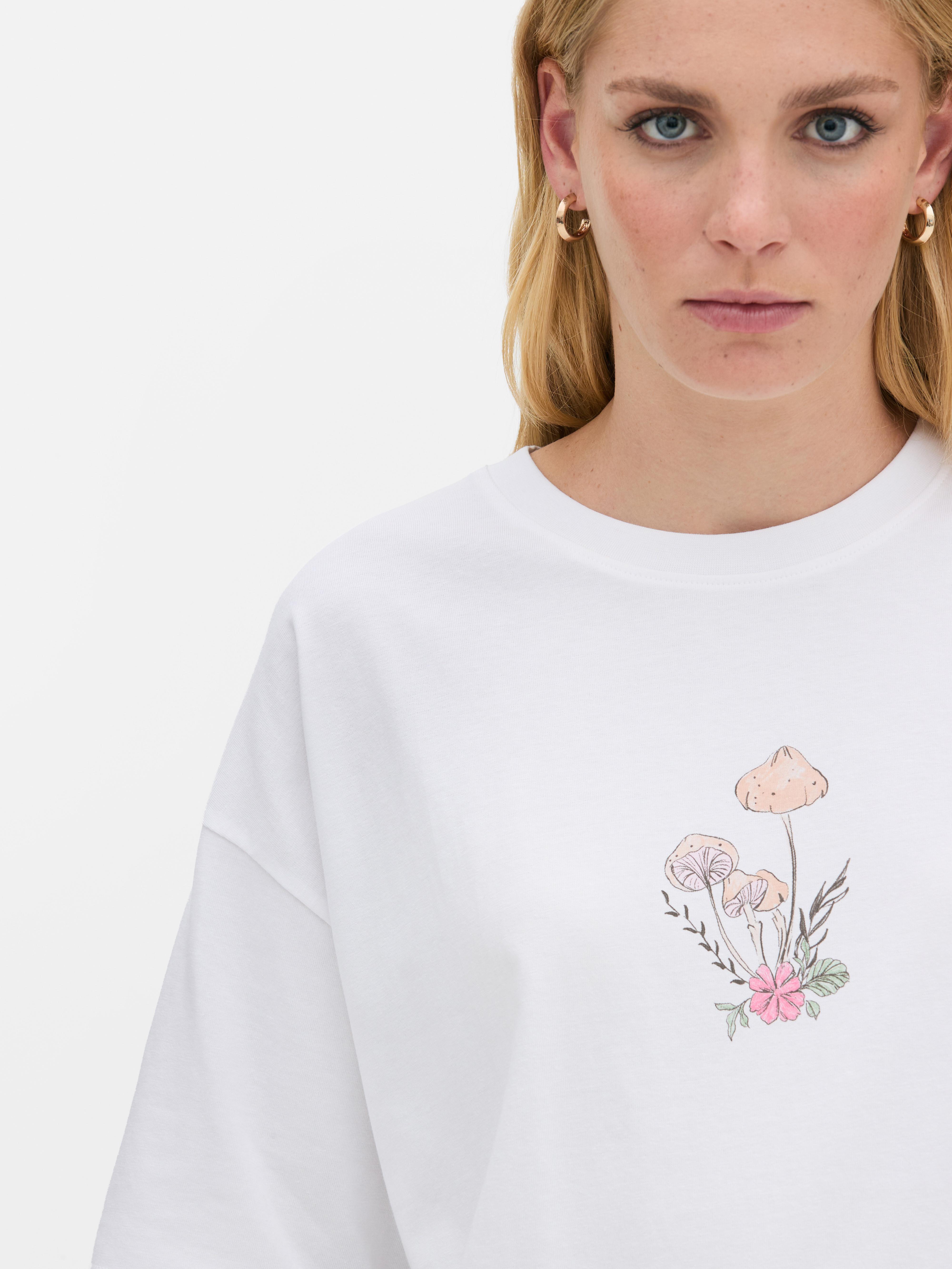 T-Shirt im Oversized-Look mit Print