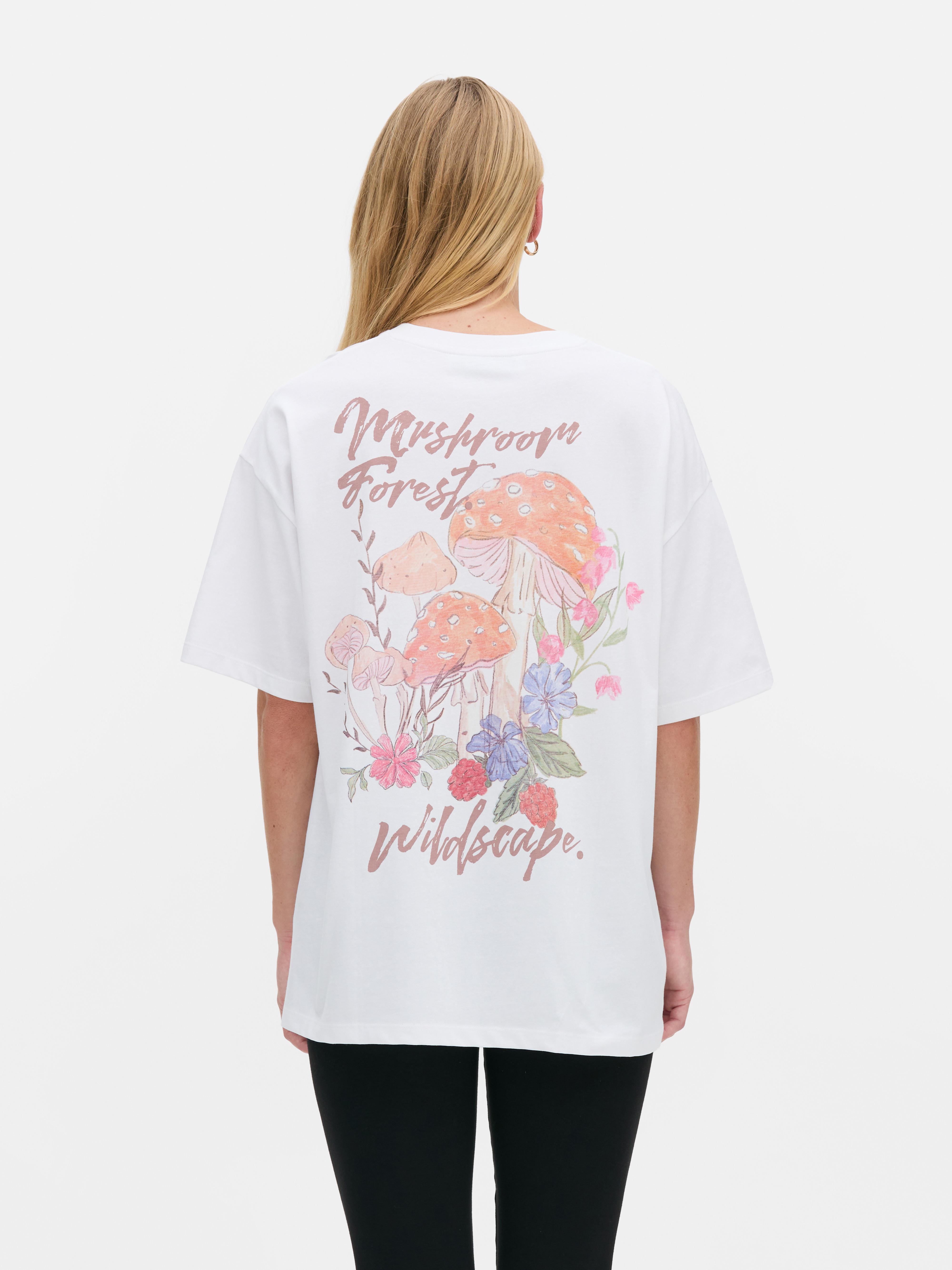 T-Shirt im Oversized-Look mit Print
