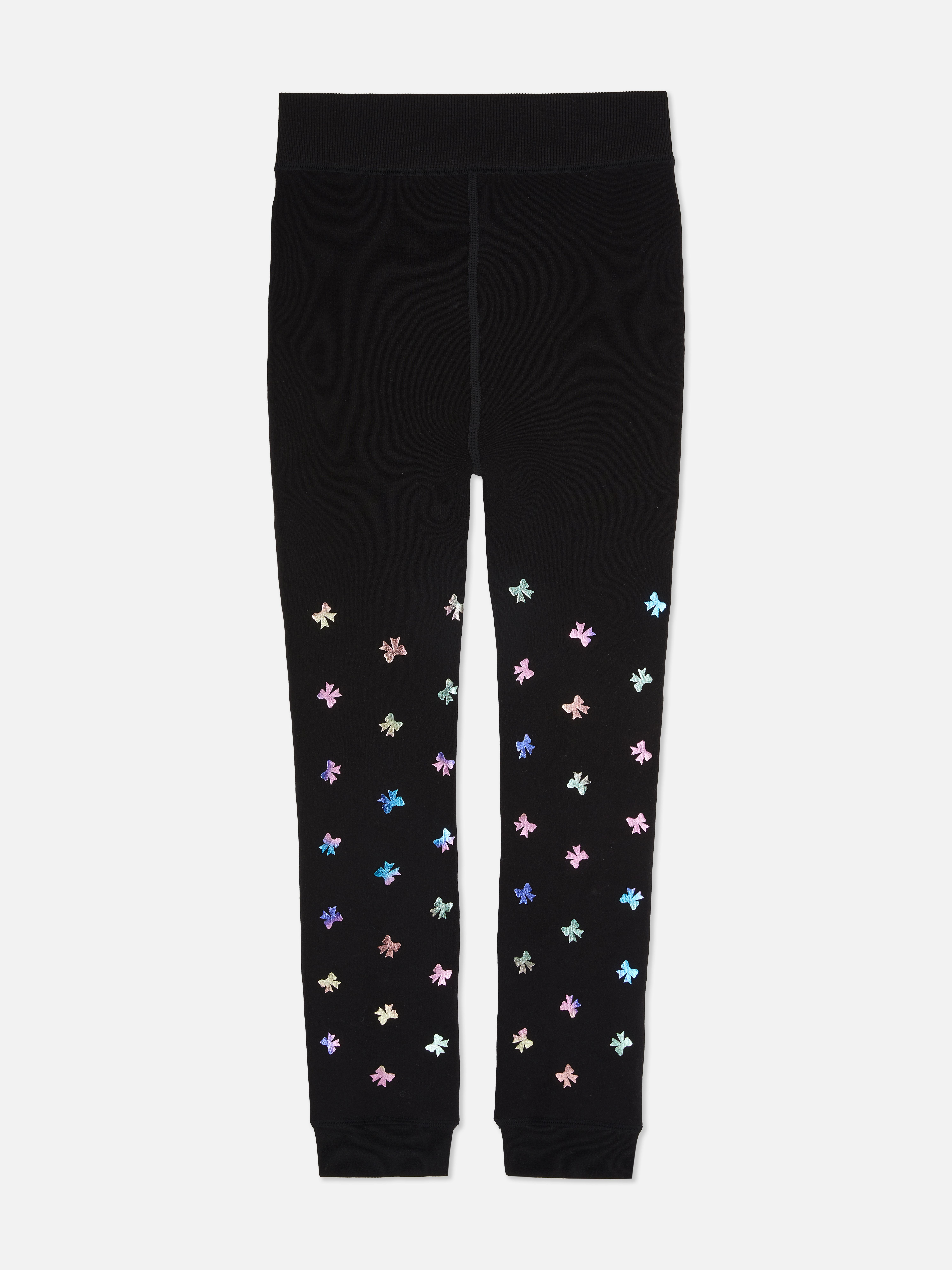 Leggings forro felpudo laço metalizado