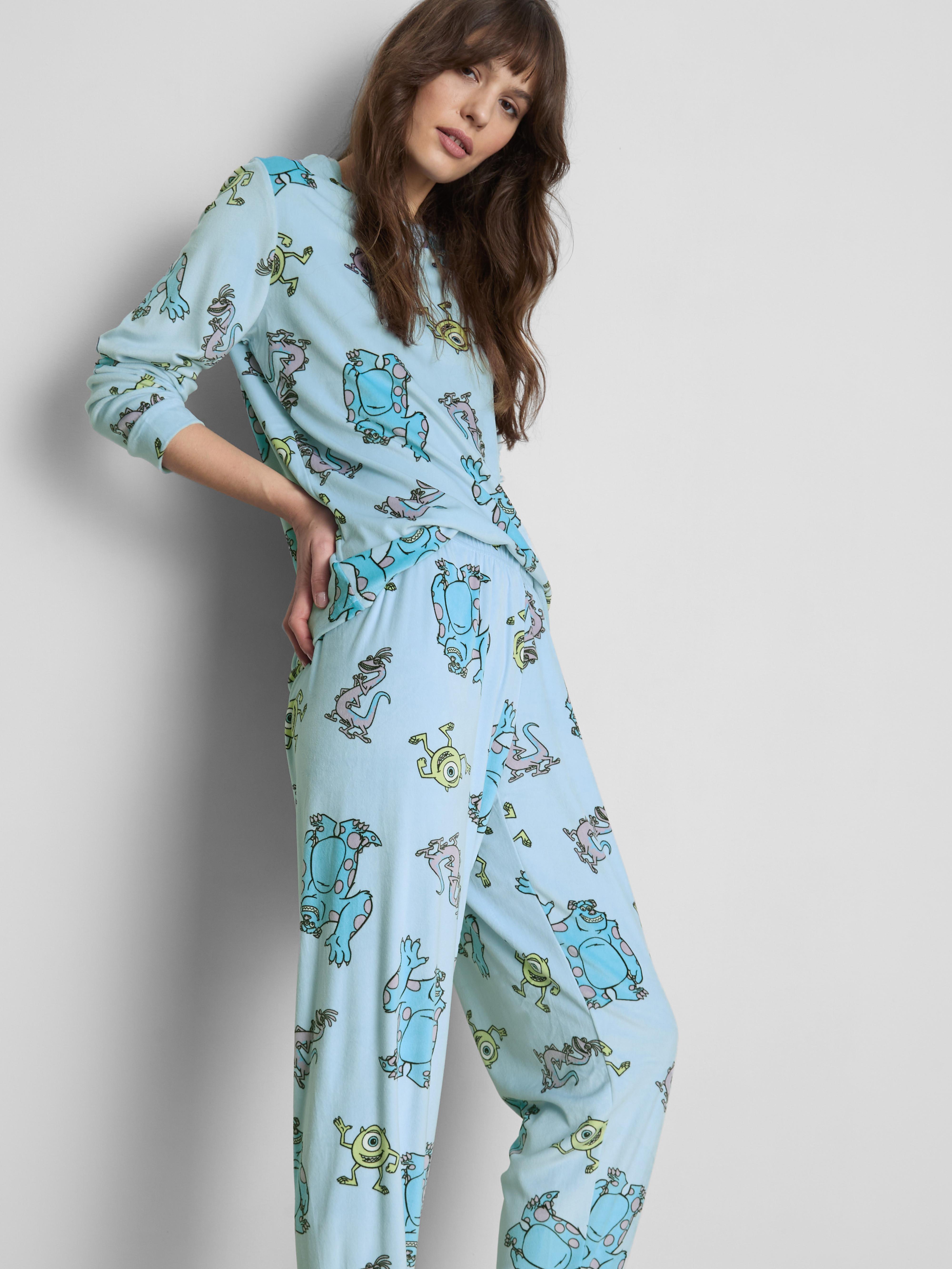 Women's Light Blue Disney Pixar’s Monsters Inc. Plush Pajamas