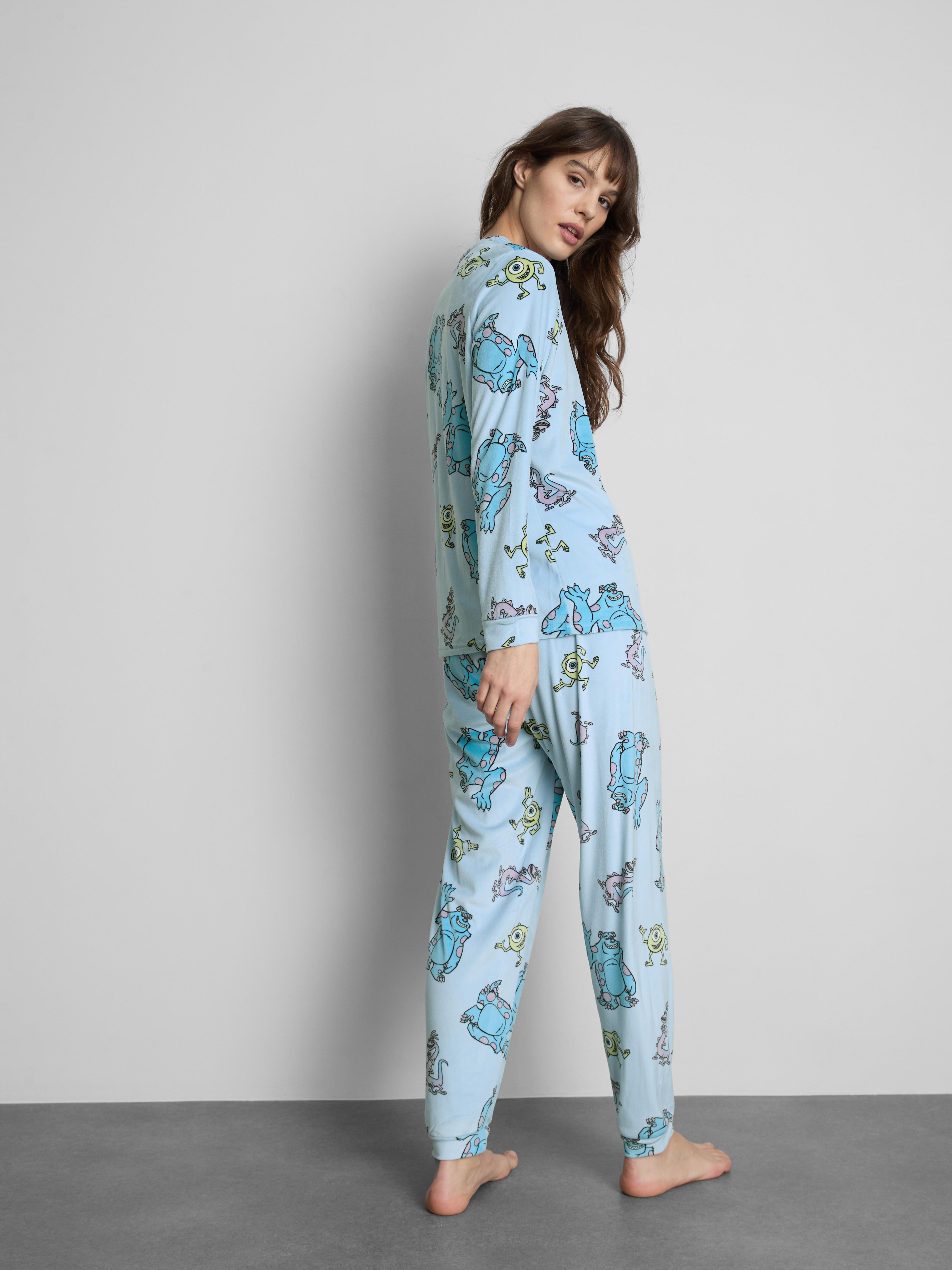 Women's Light Blue Disney Pixar’s Monsters Inc. Plush Pajamas