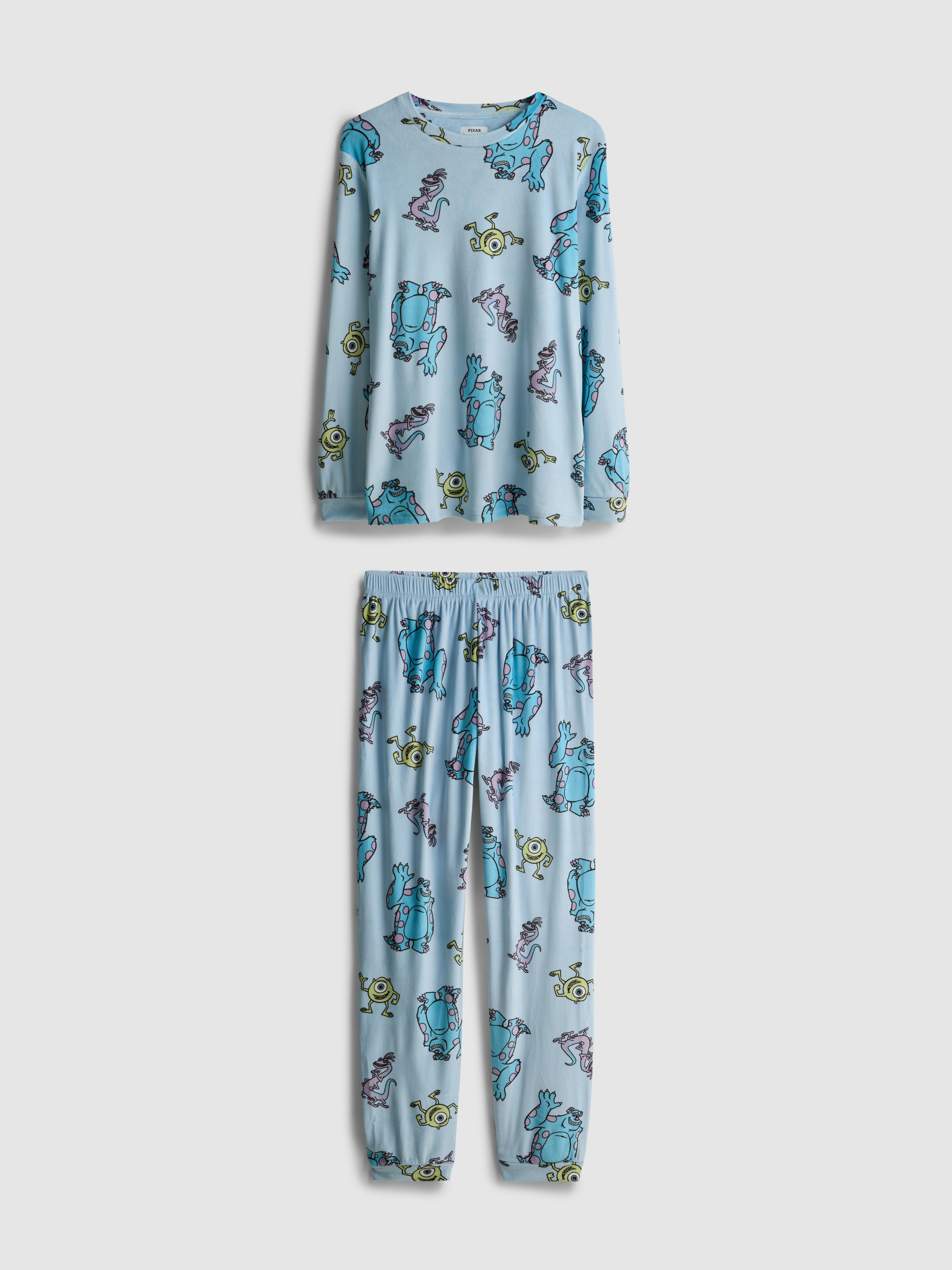 Women's Light Blue Disney Pixar’s Monsters Inc. Plush Pajamas