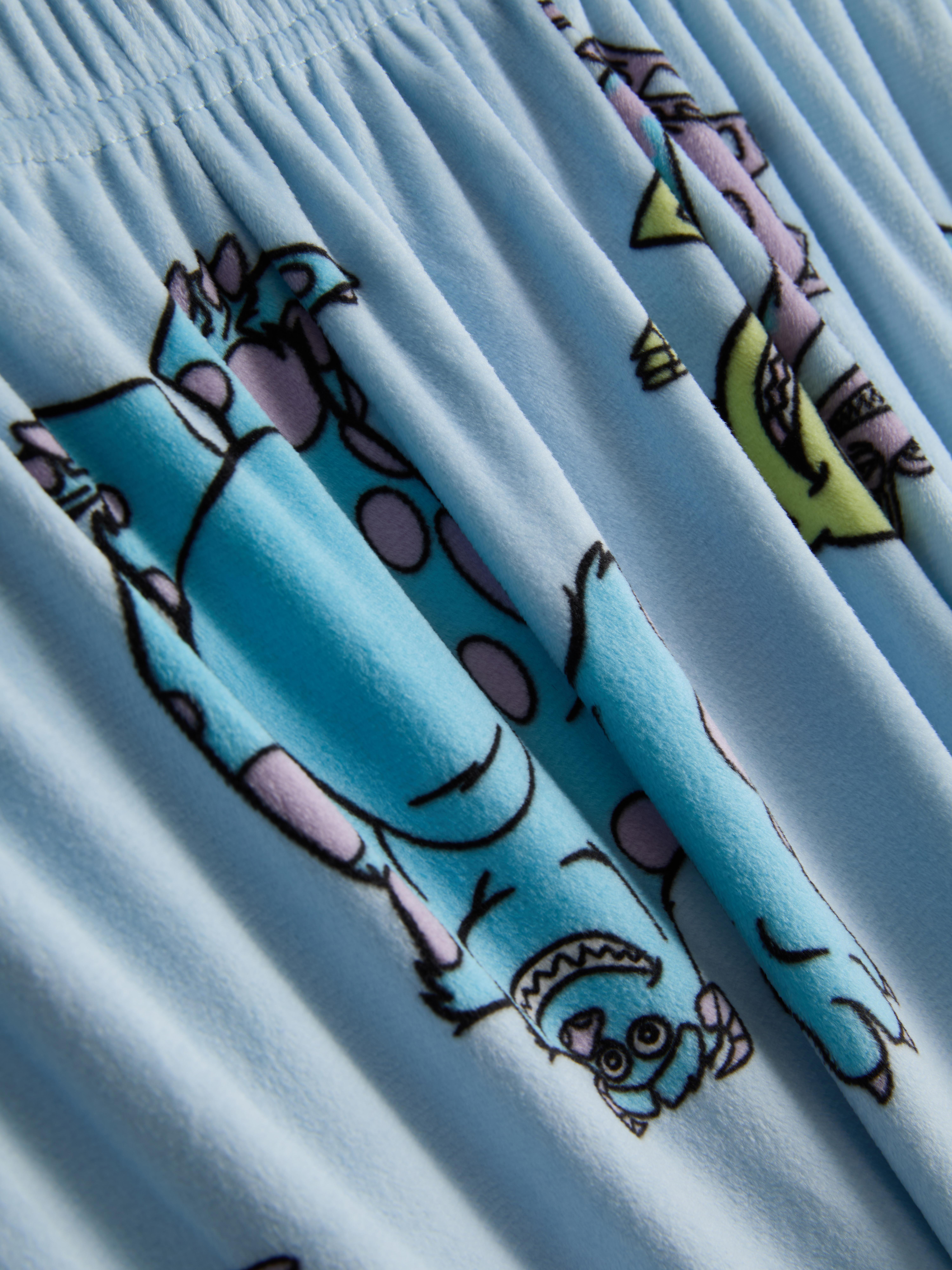 Women's Light Blue Disney Pixar’s Monsters Inc. Plush Pajamas