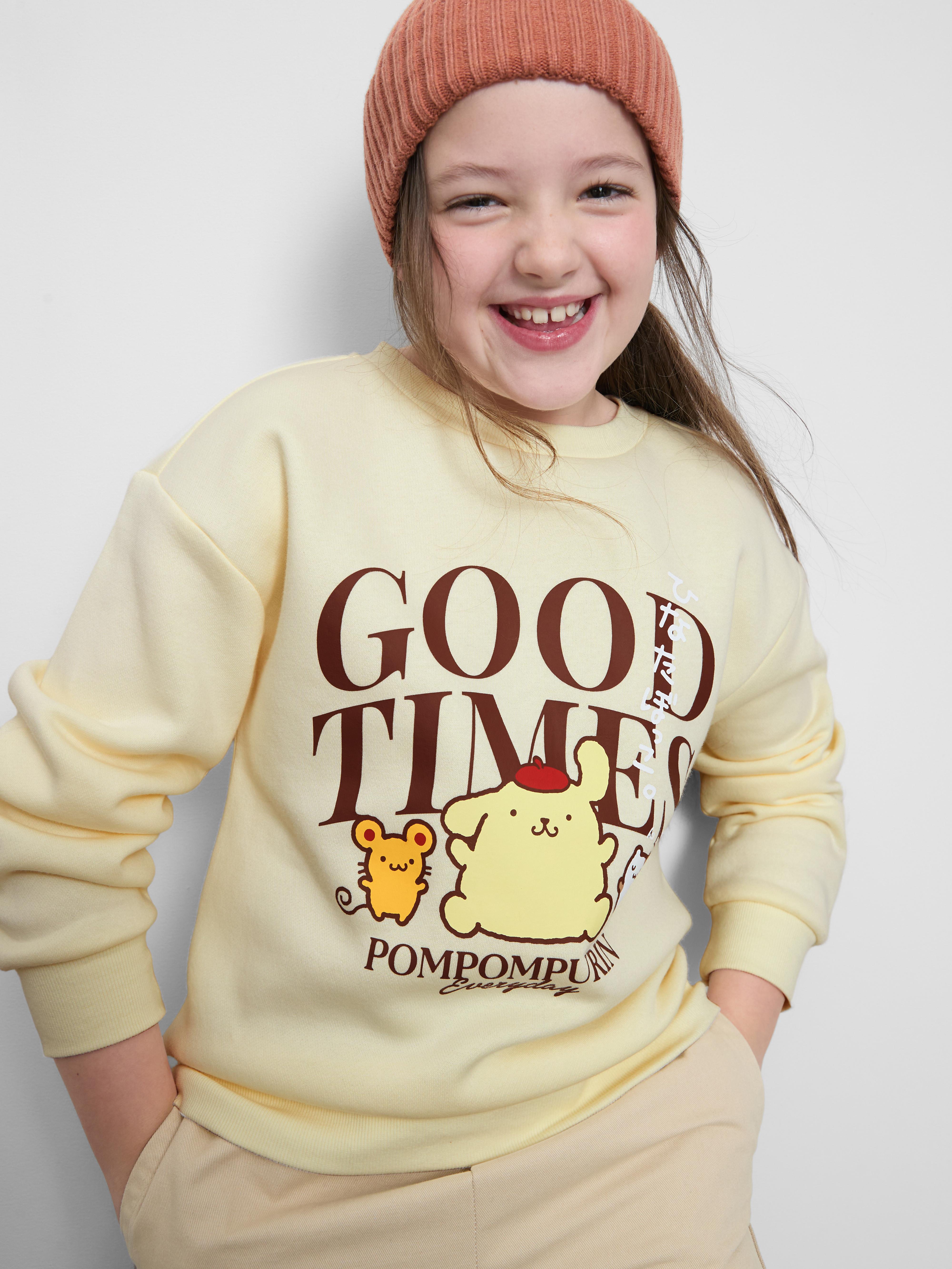 Girls Lemon 7-15yrs | Hello Kitty and Friends Pompompurin Sweatshirt