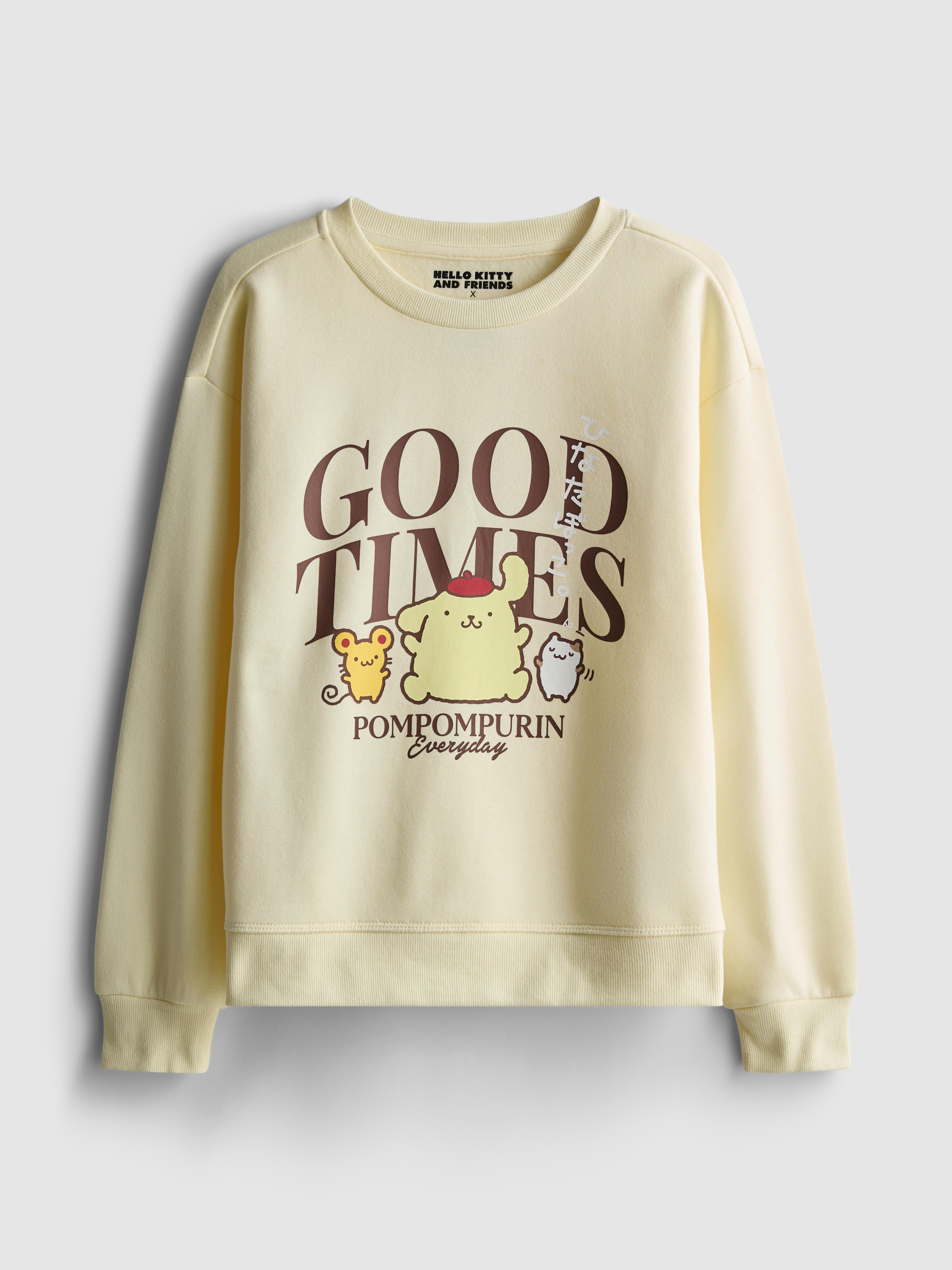 7-15yrs | Hello Kitty and Friends Pompompurin Sweatshirt