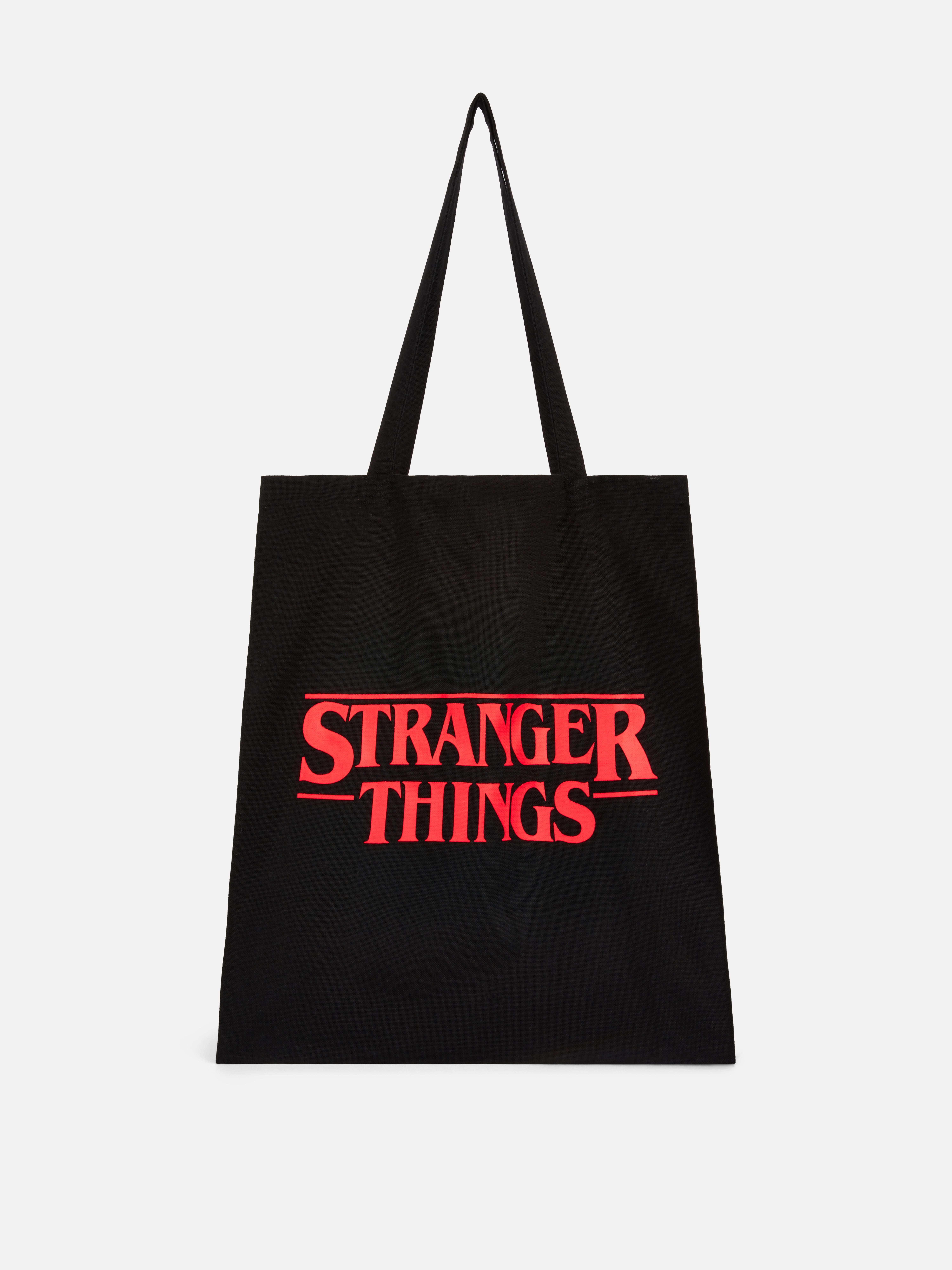Borsa in tela con logo Stranger Things