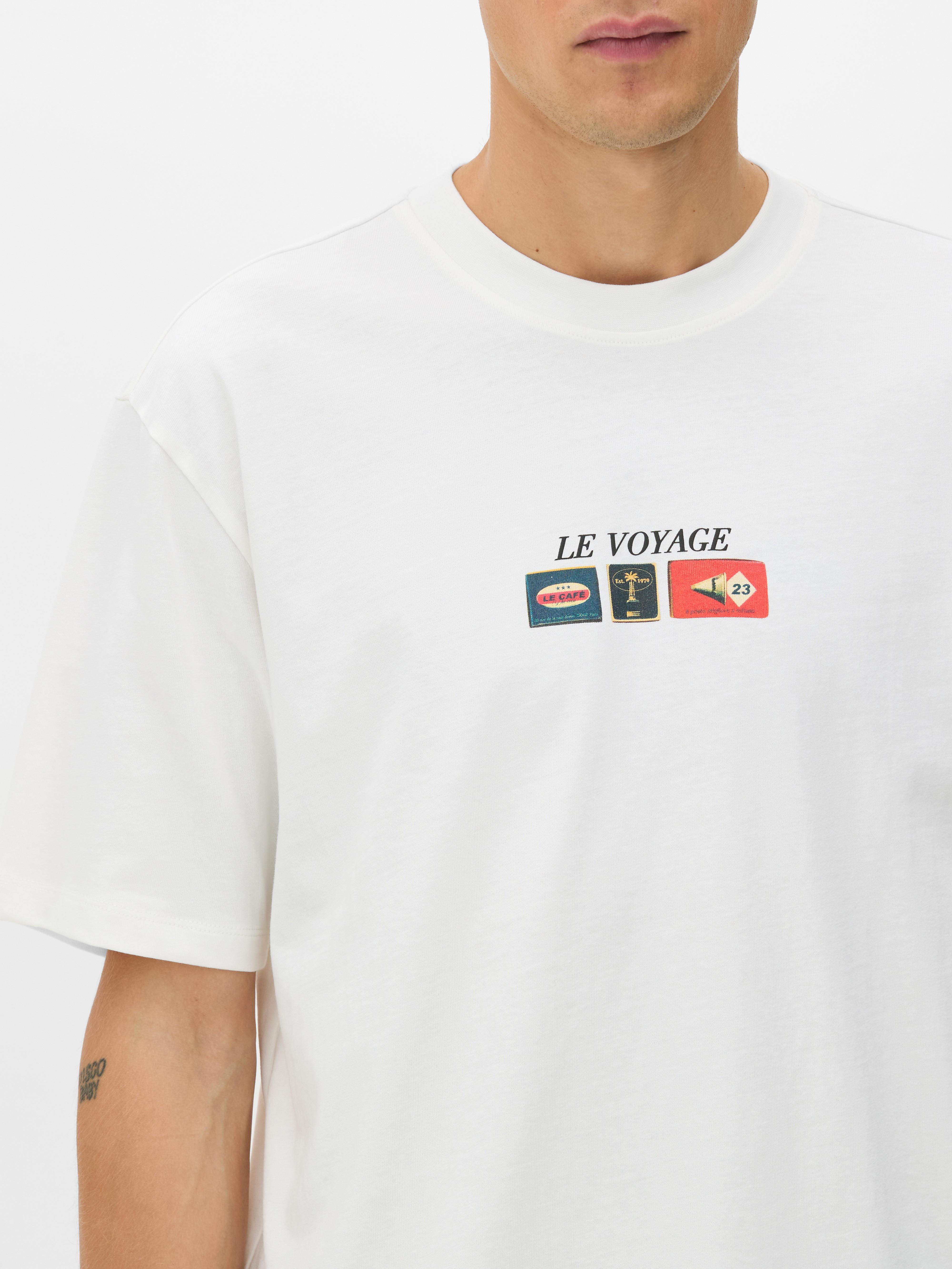 Travel Print Short Sleeve T-Shirt