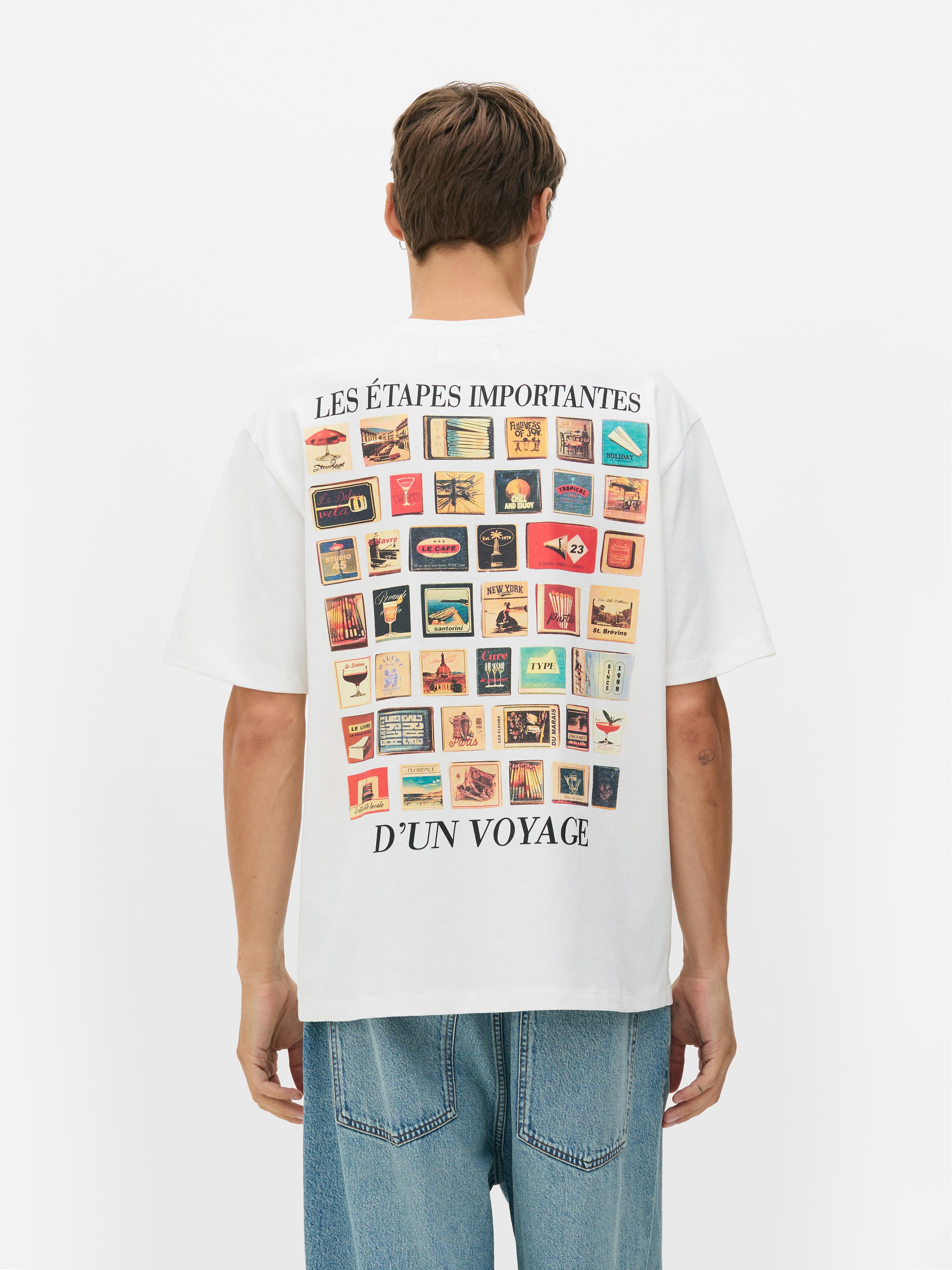 Travel Print Short Sleeve T-Shirt