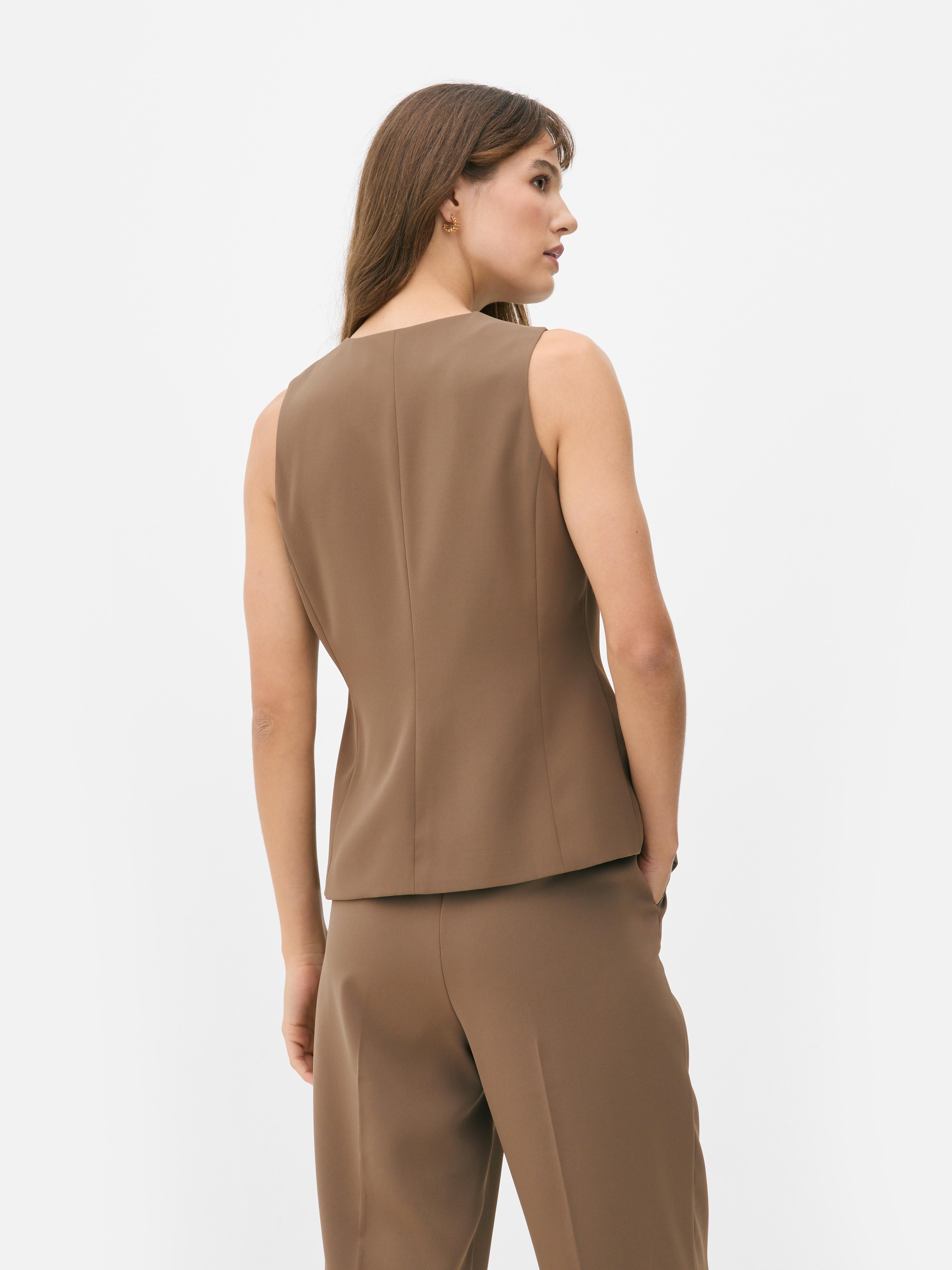 V-Neck Longline Waistcoat
