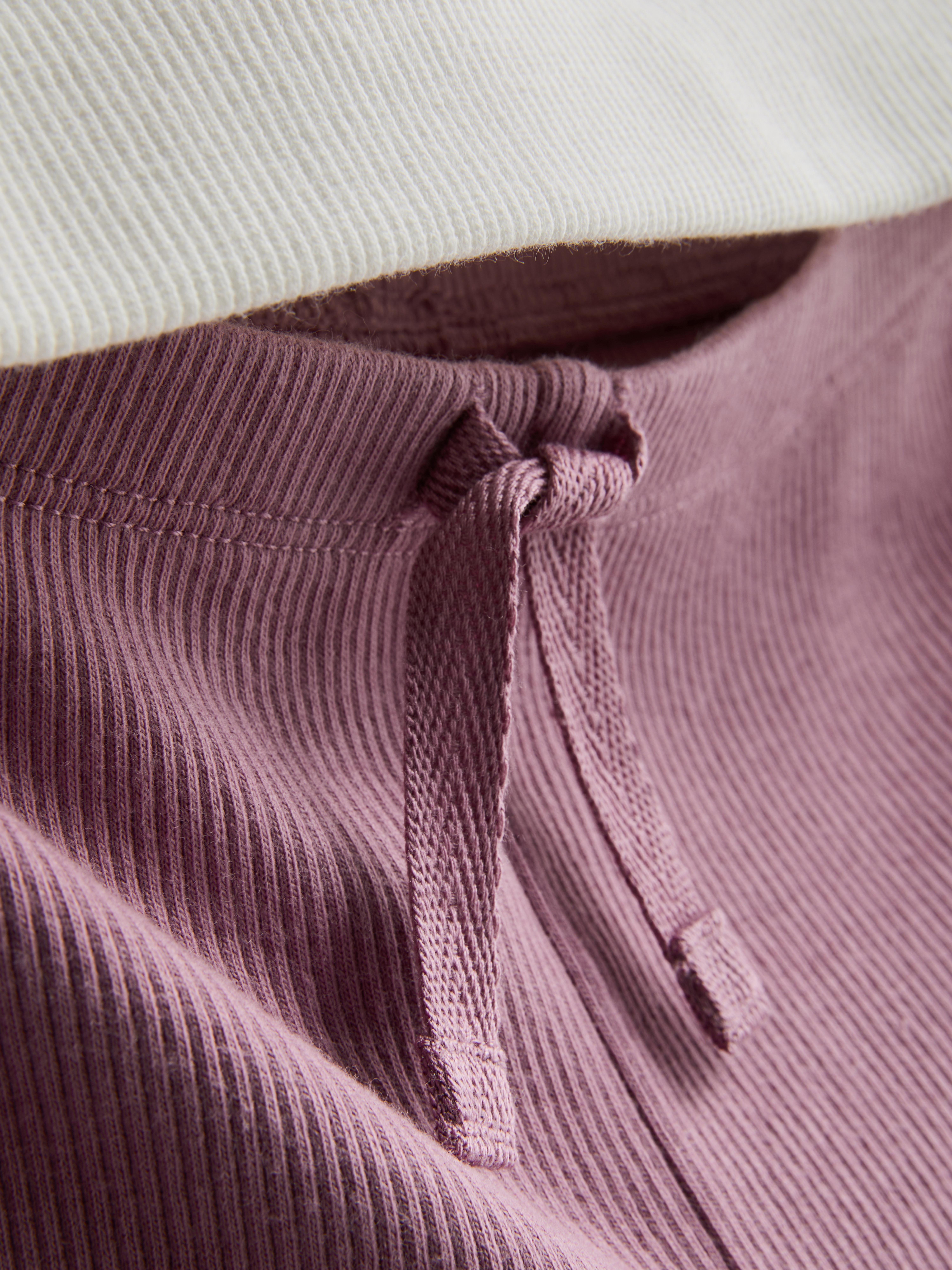 Baby Girls Ivory 0-36mths | Bow Sweatshirt and Ribbed Flare Leggings Set