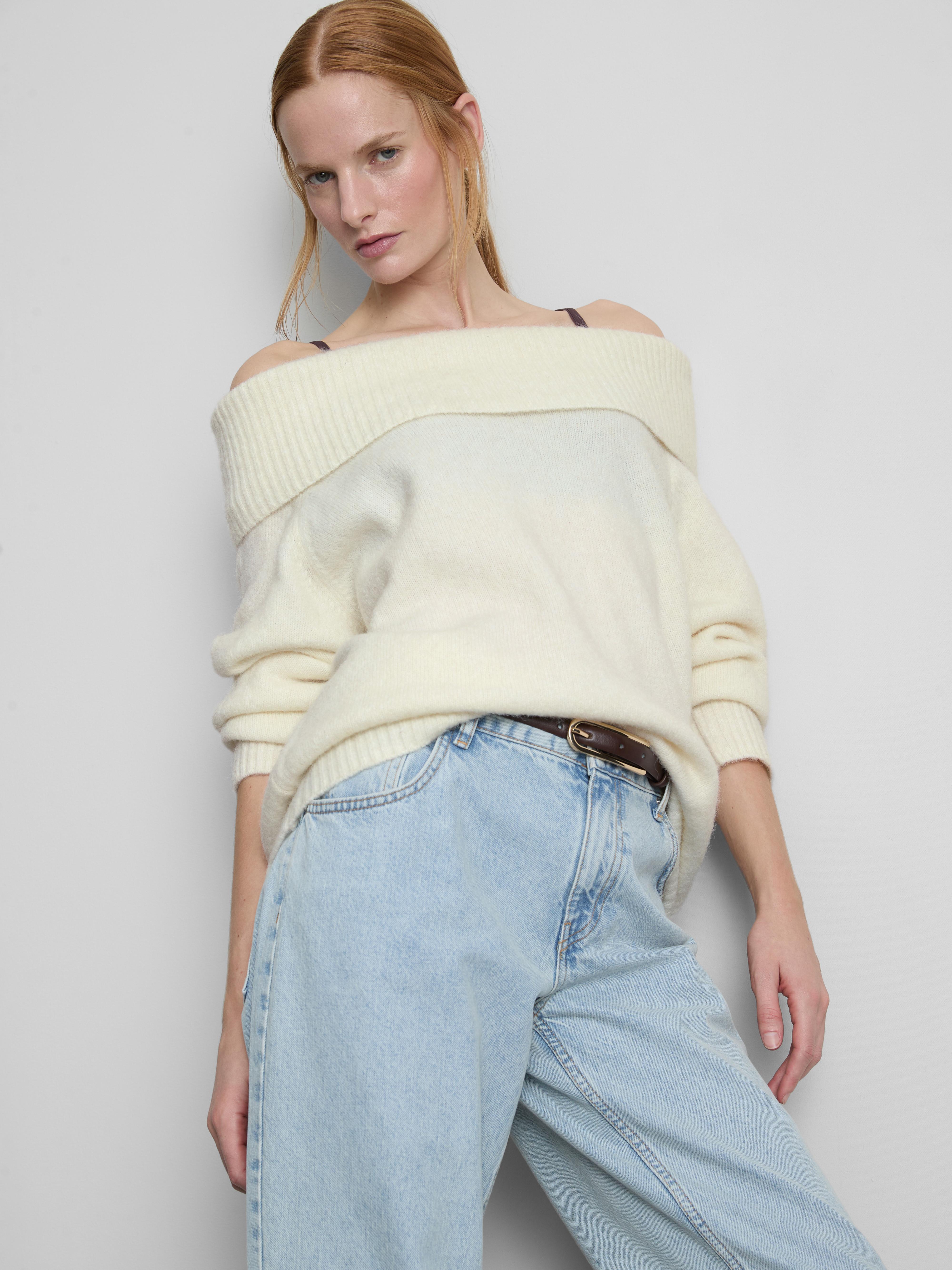 Knitted Bardot Jumper