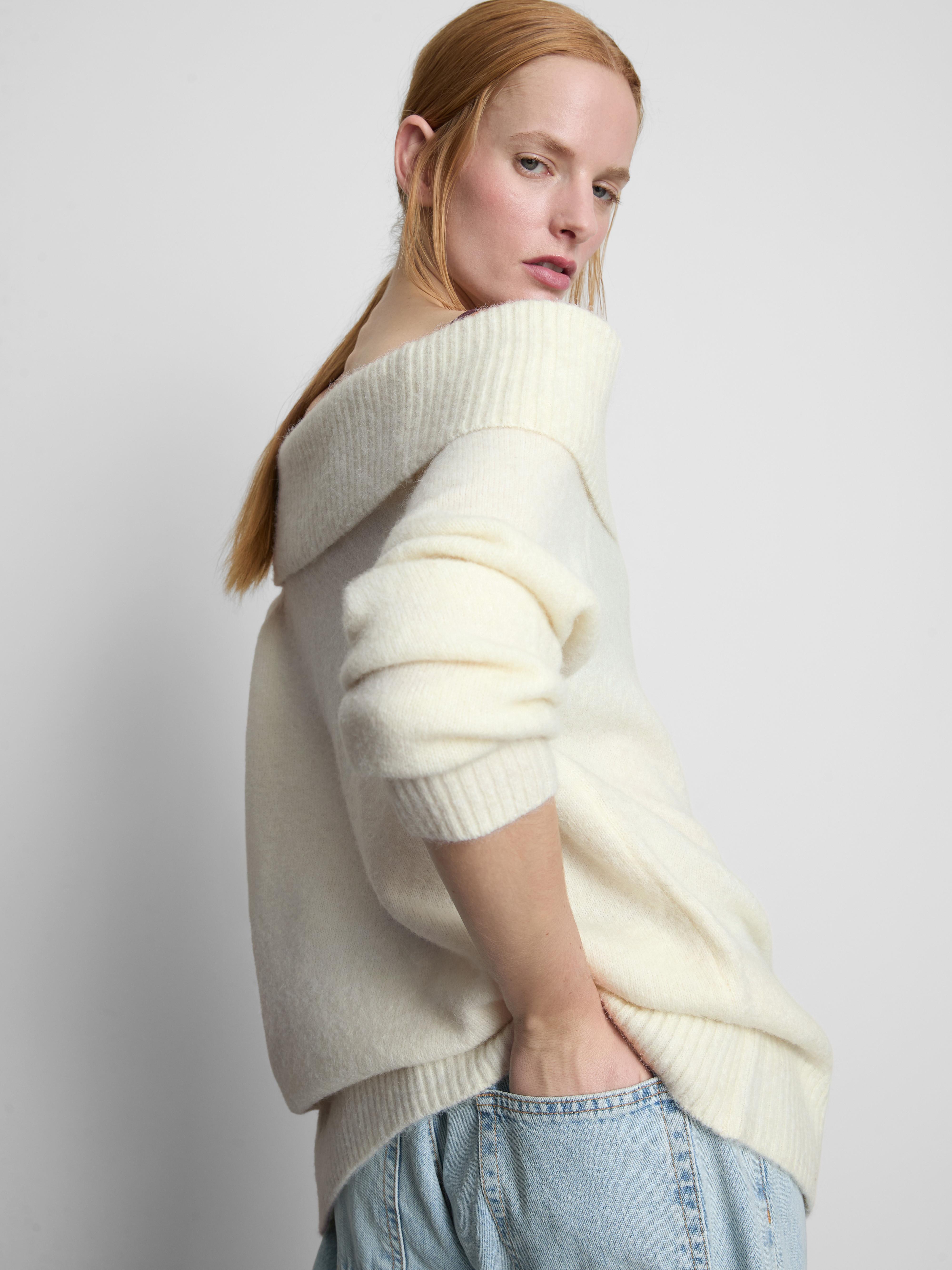 Knitted Bardot Jumper