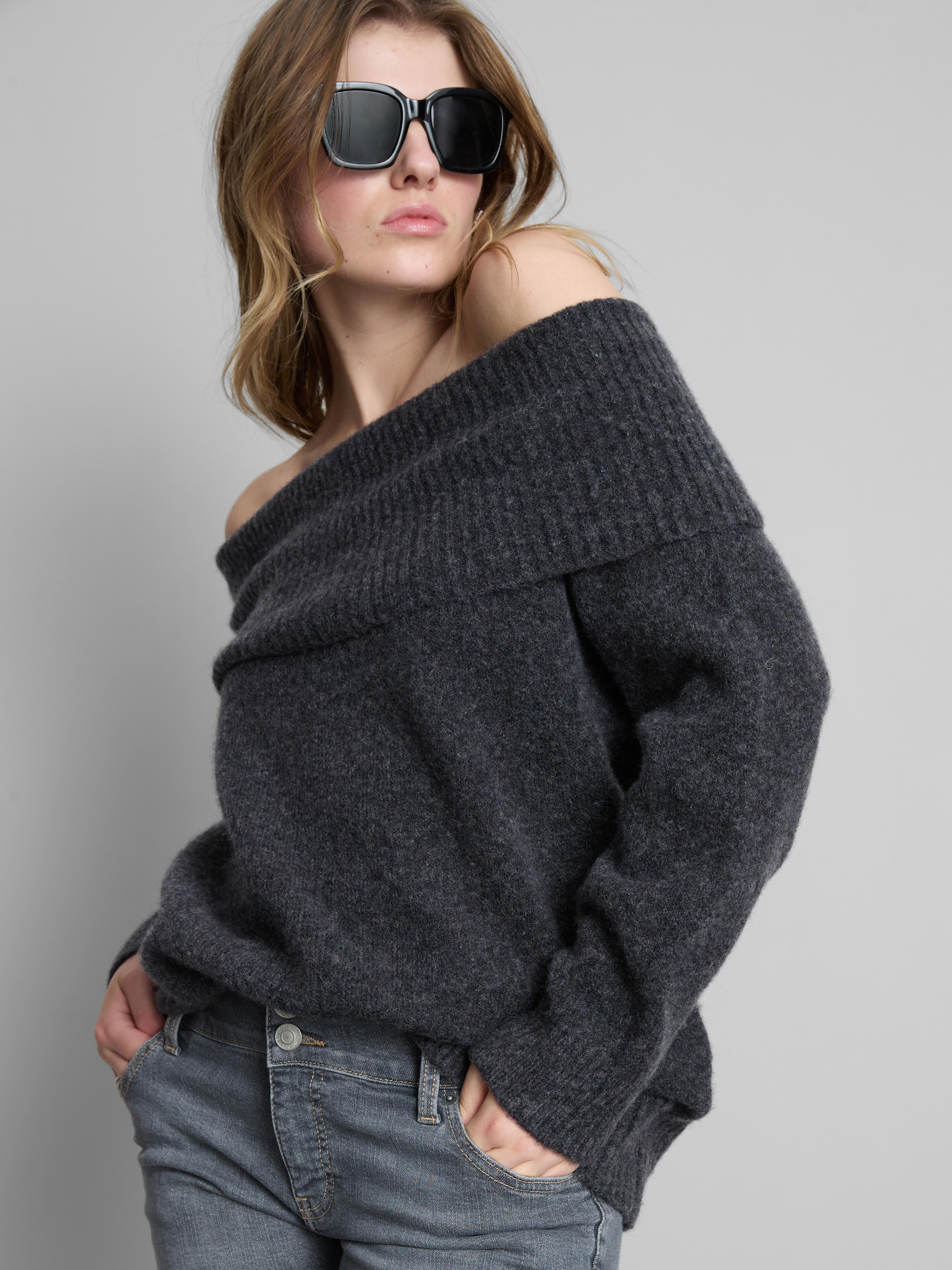 Knitted Bardot Jumper