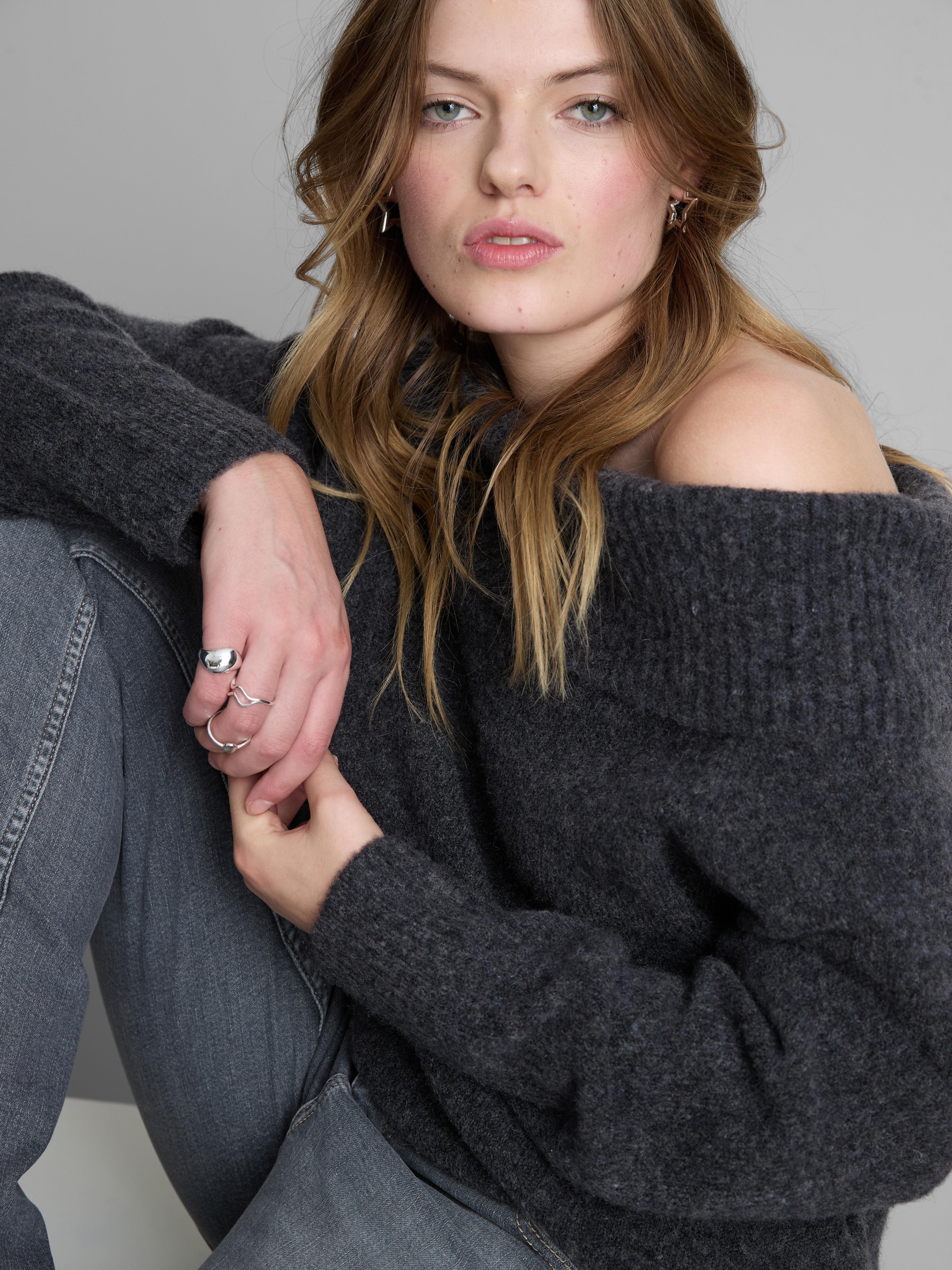 Knitted Bardot Jumper