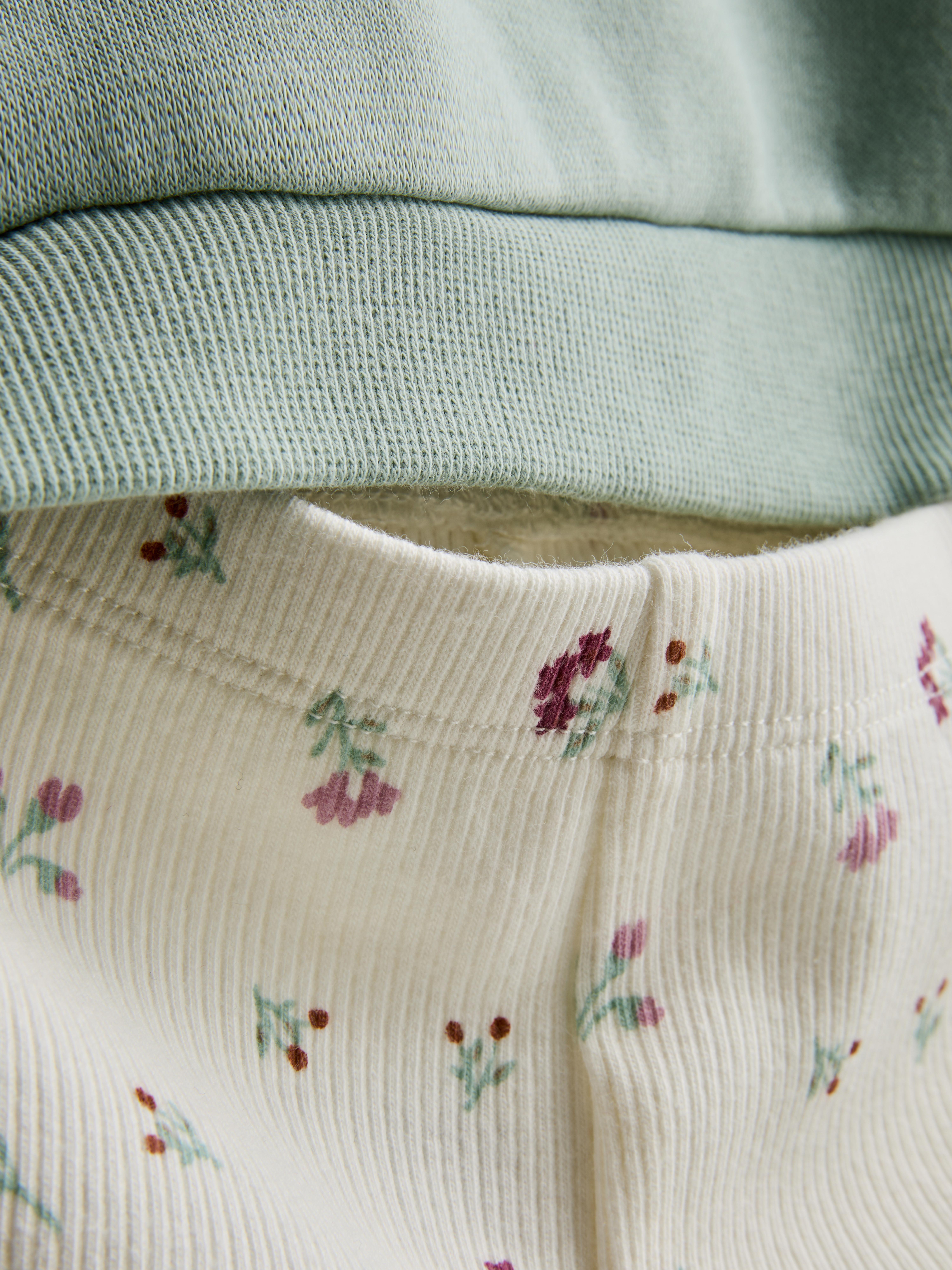 Baby Girls Teal 0-36mths | Collared Sweatshirt and Leggings Set