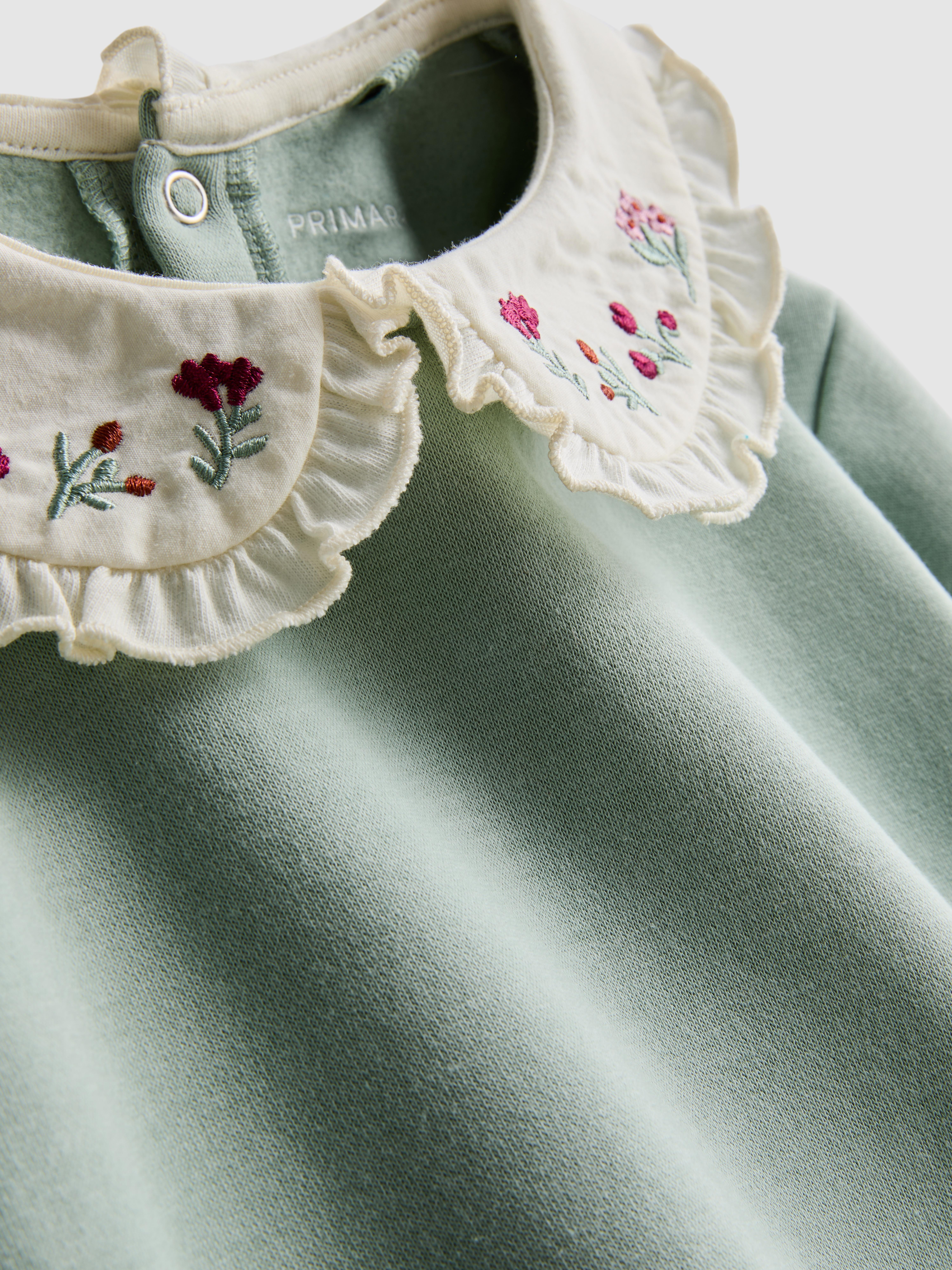 Baby Girls Teal 0-36mths | Collared Sweatshirt and Leggings Set