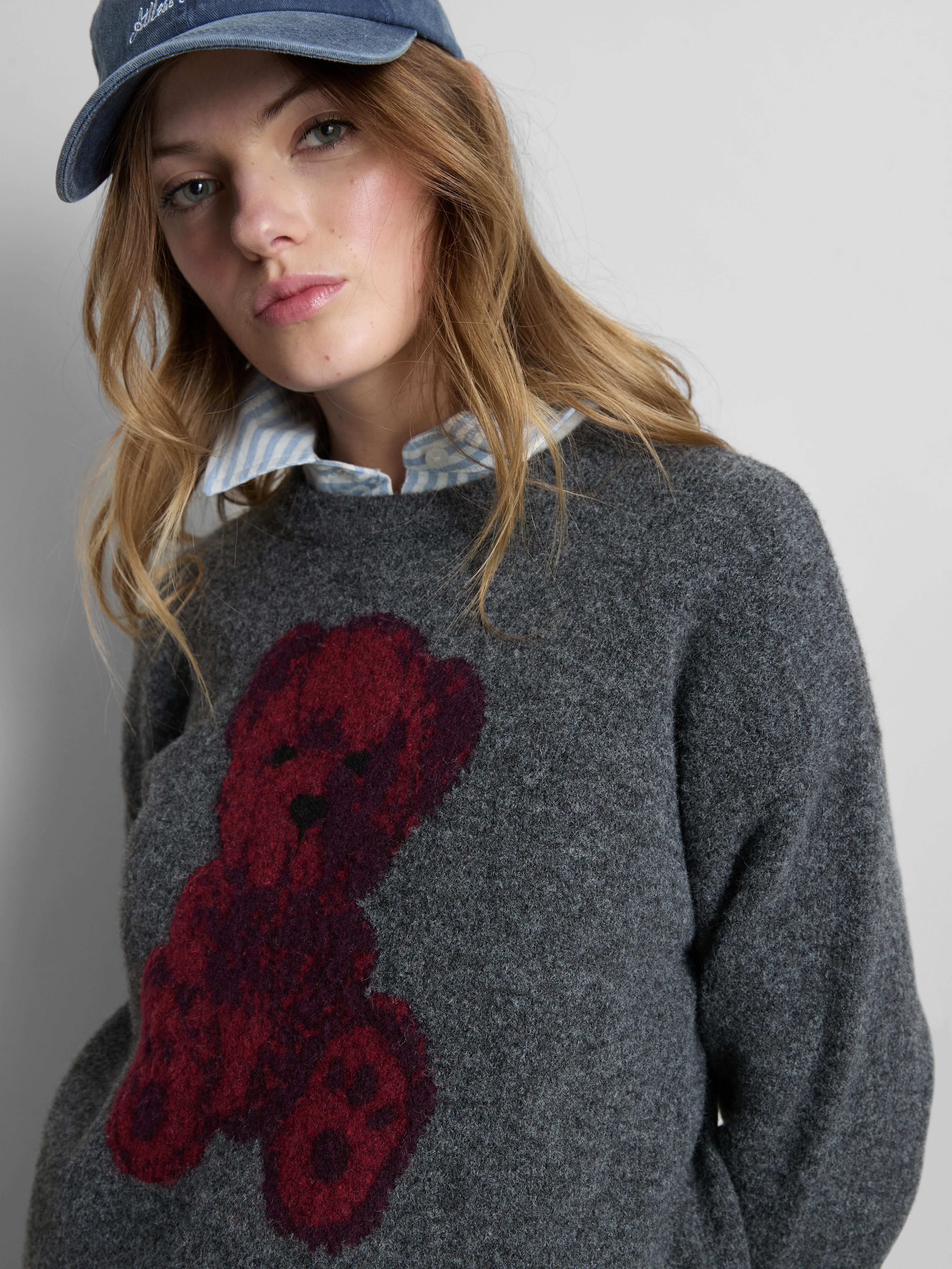 Knitted Crew Teddy Jumper