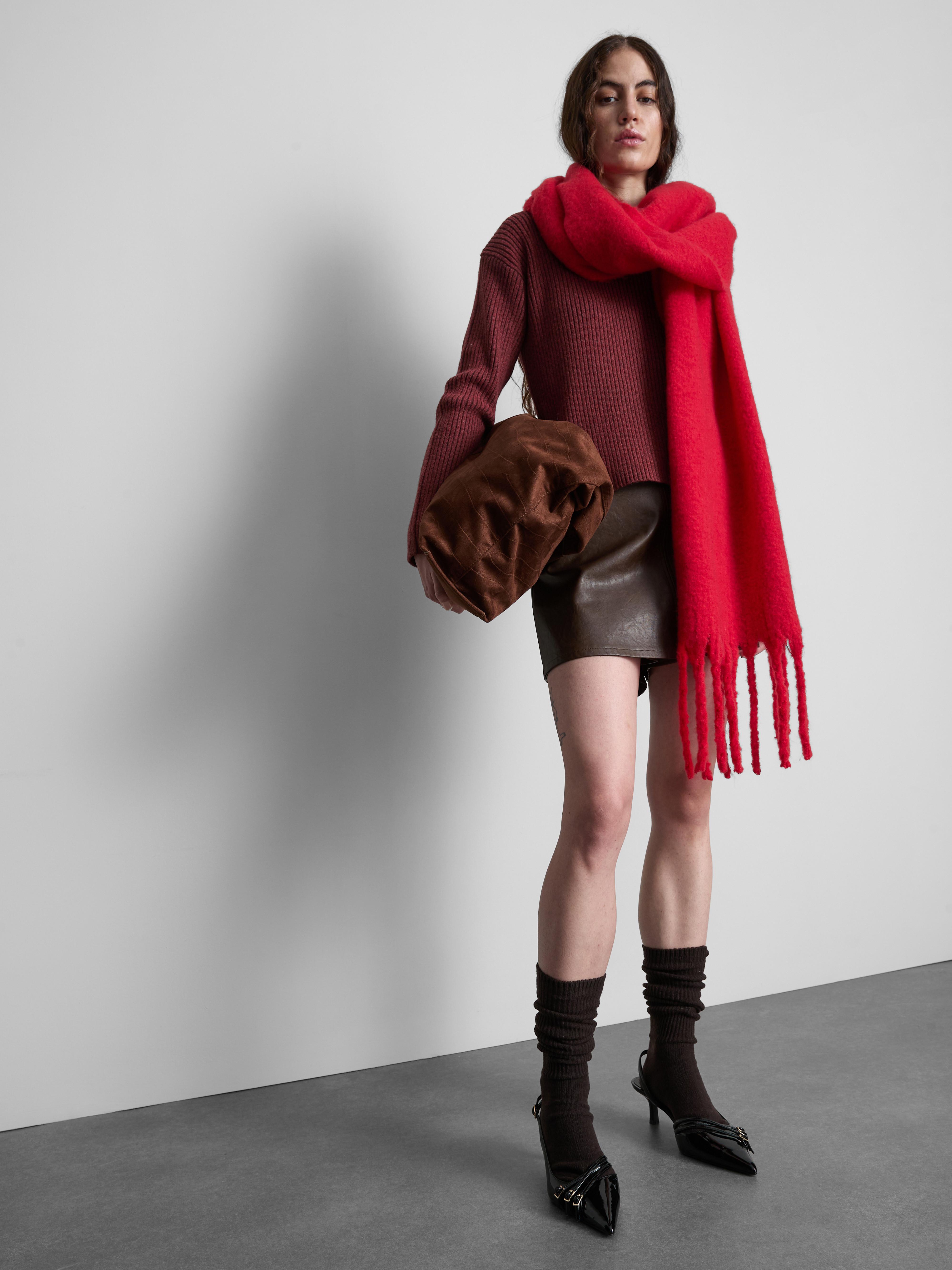 Plated Crew Neck Jumper