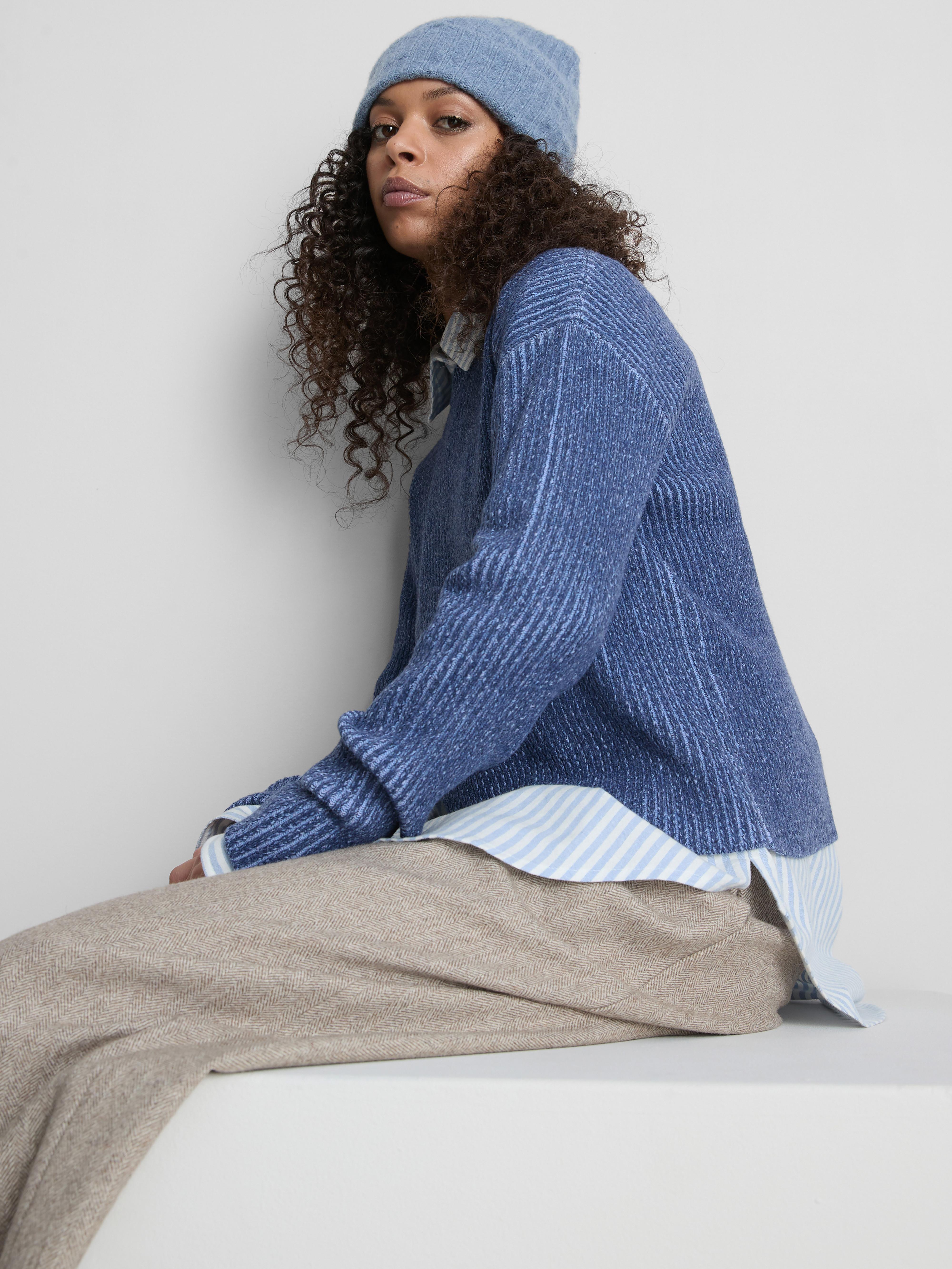 Plated Crew Neck Jumper