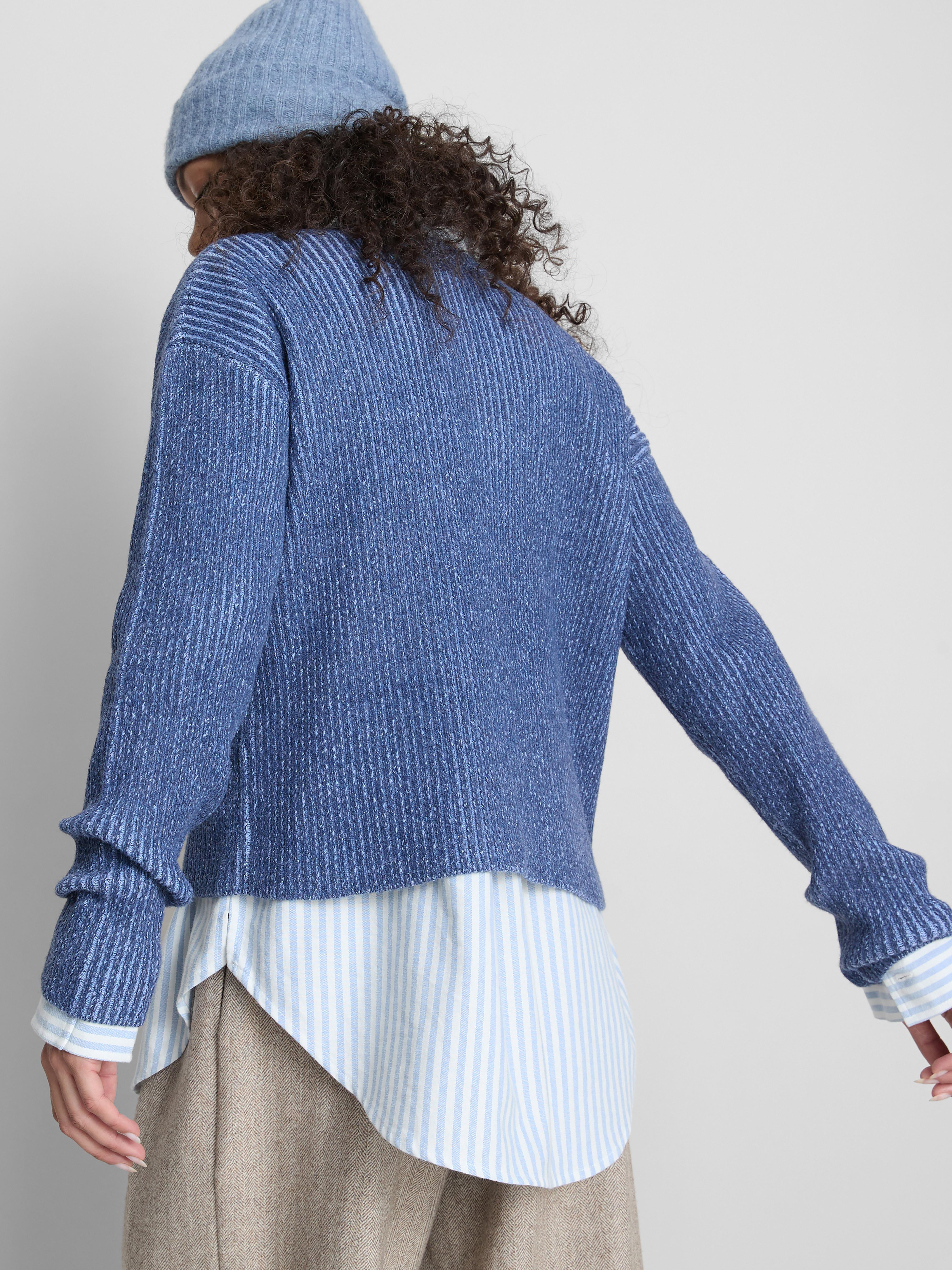 Plated Crew Neck Jumper