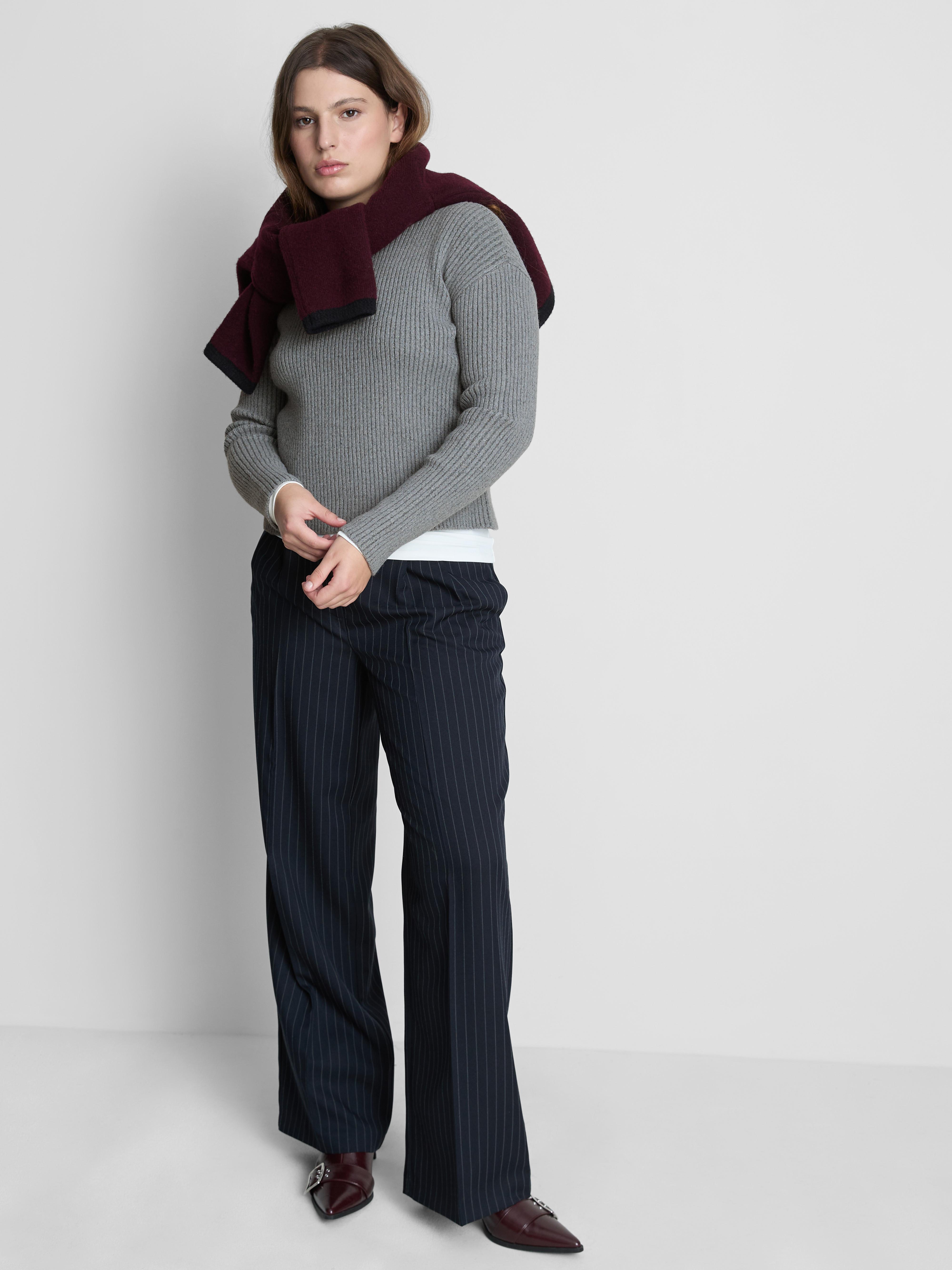 Plated Crew Neck Jumper