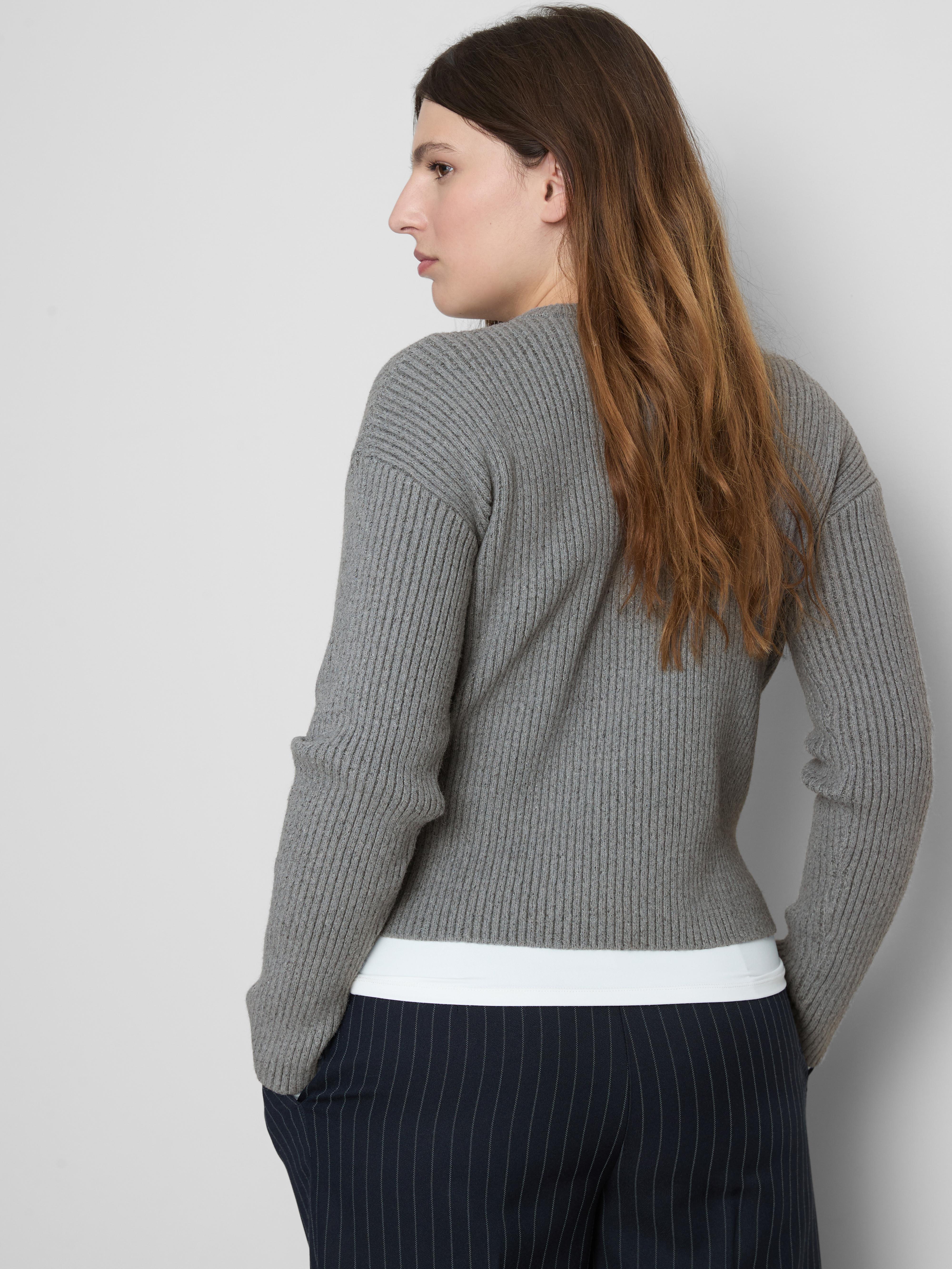 Plated Crew Neck Jumper