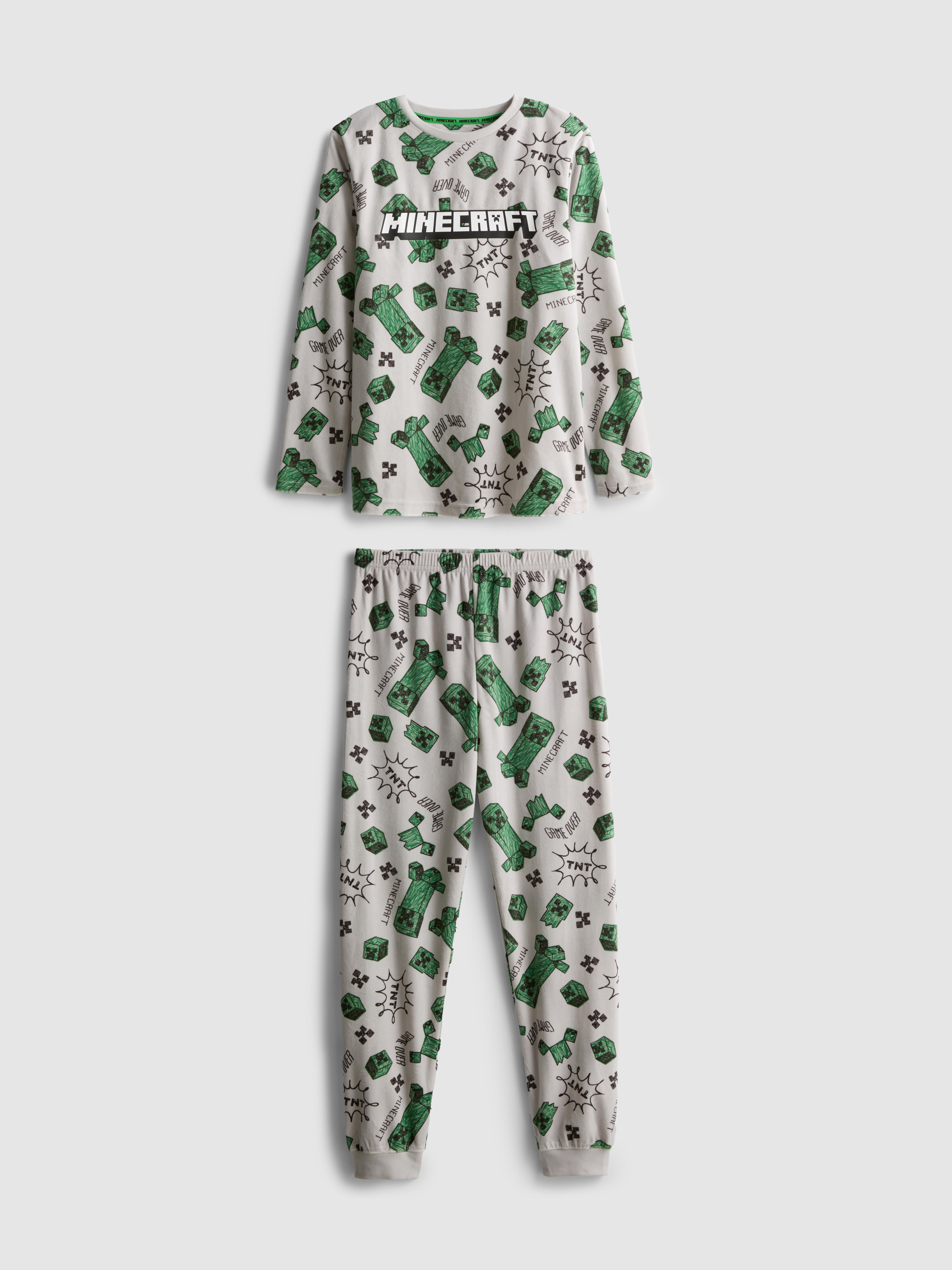 5-15 anos | Pijama aconchegante Minecraft