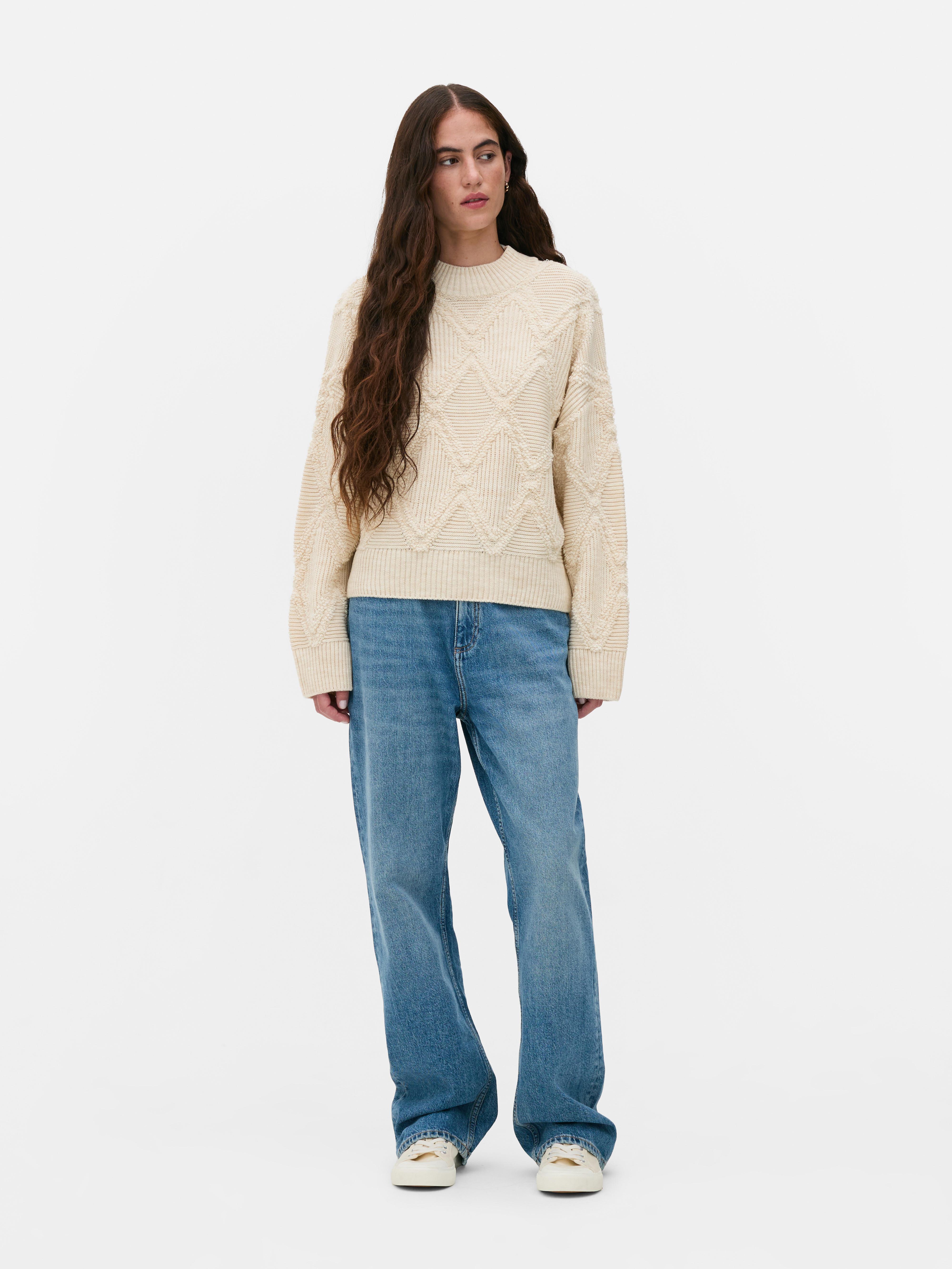 Textured Diamond Jumper