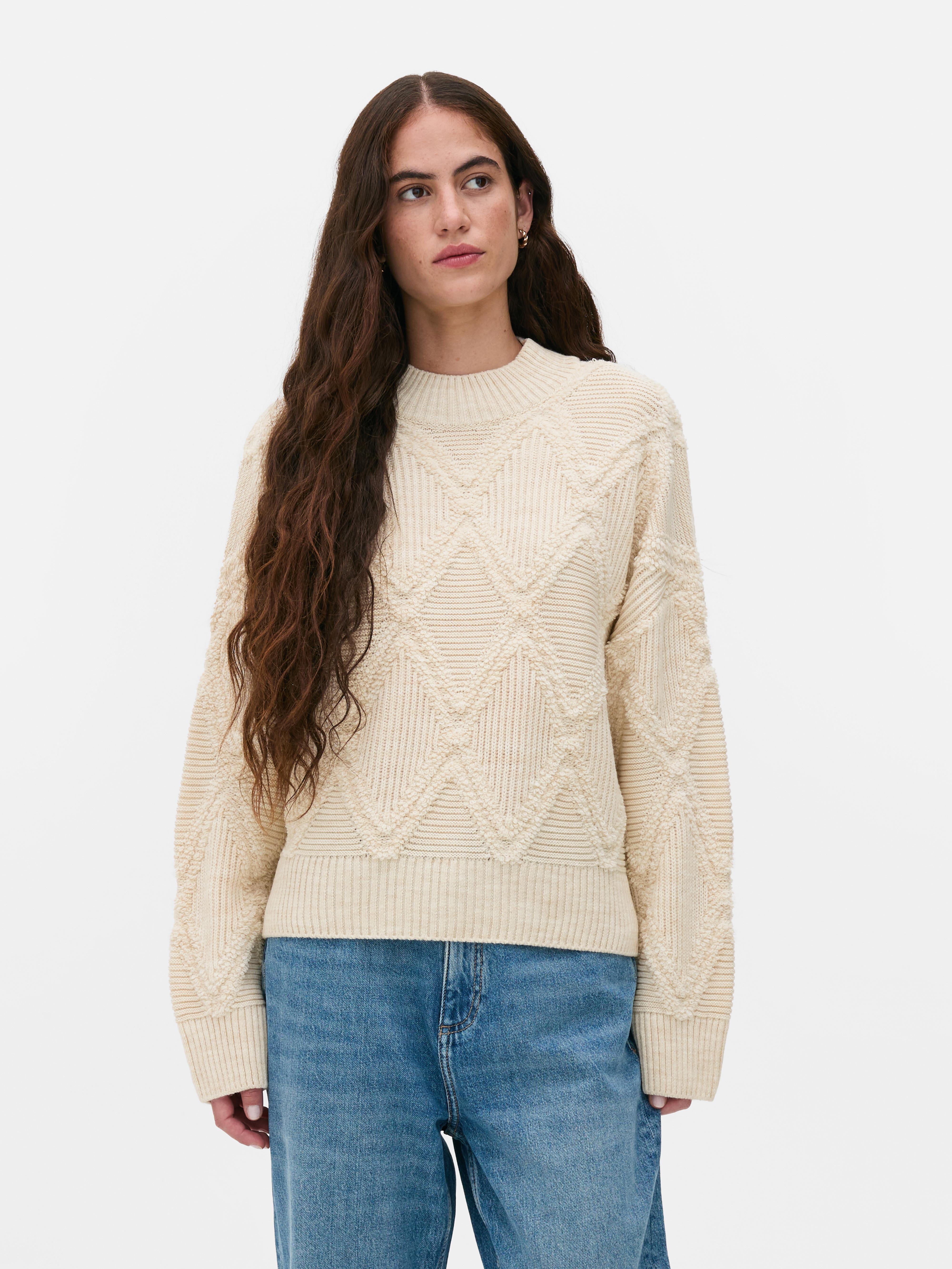 Textured Diamond Jumper