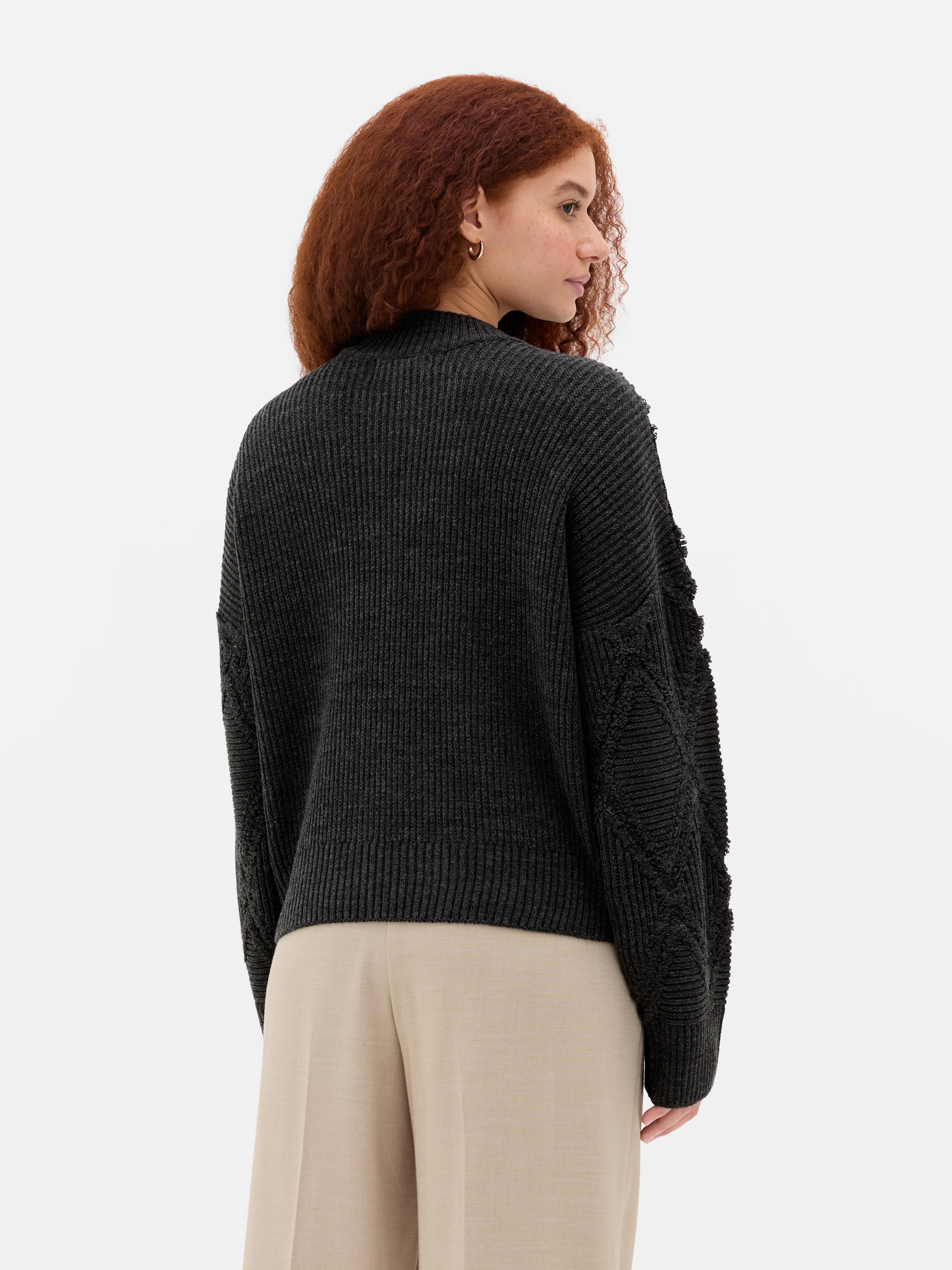 Textured Diamond Sweater