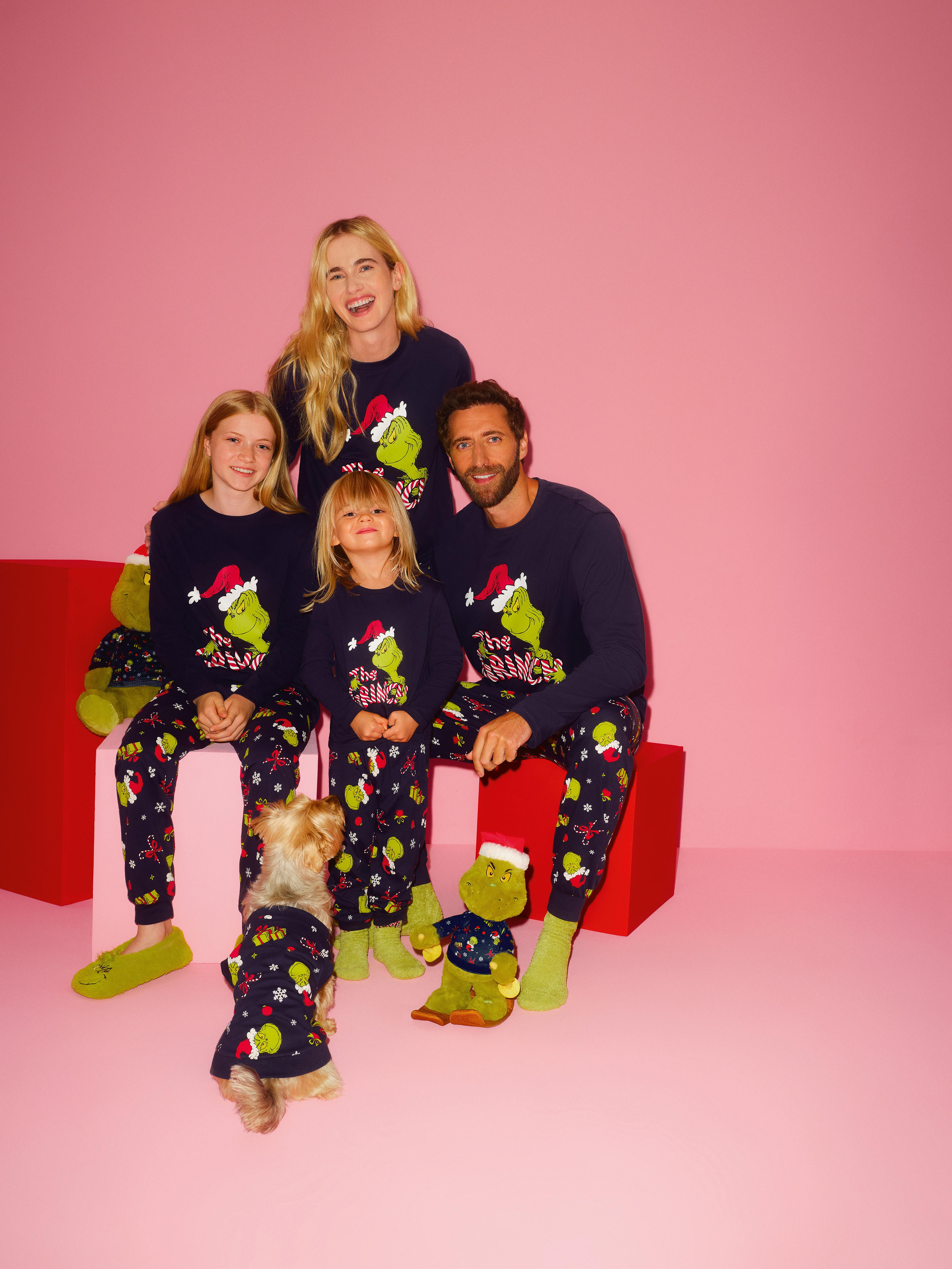 Pijama Família Grinch - Conjunto Combinando Para Adultos, Crianças E Bebês - Natal Temático