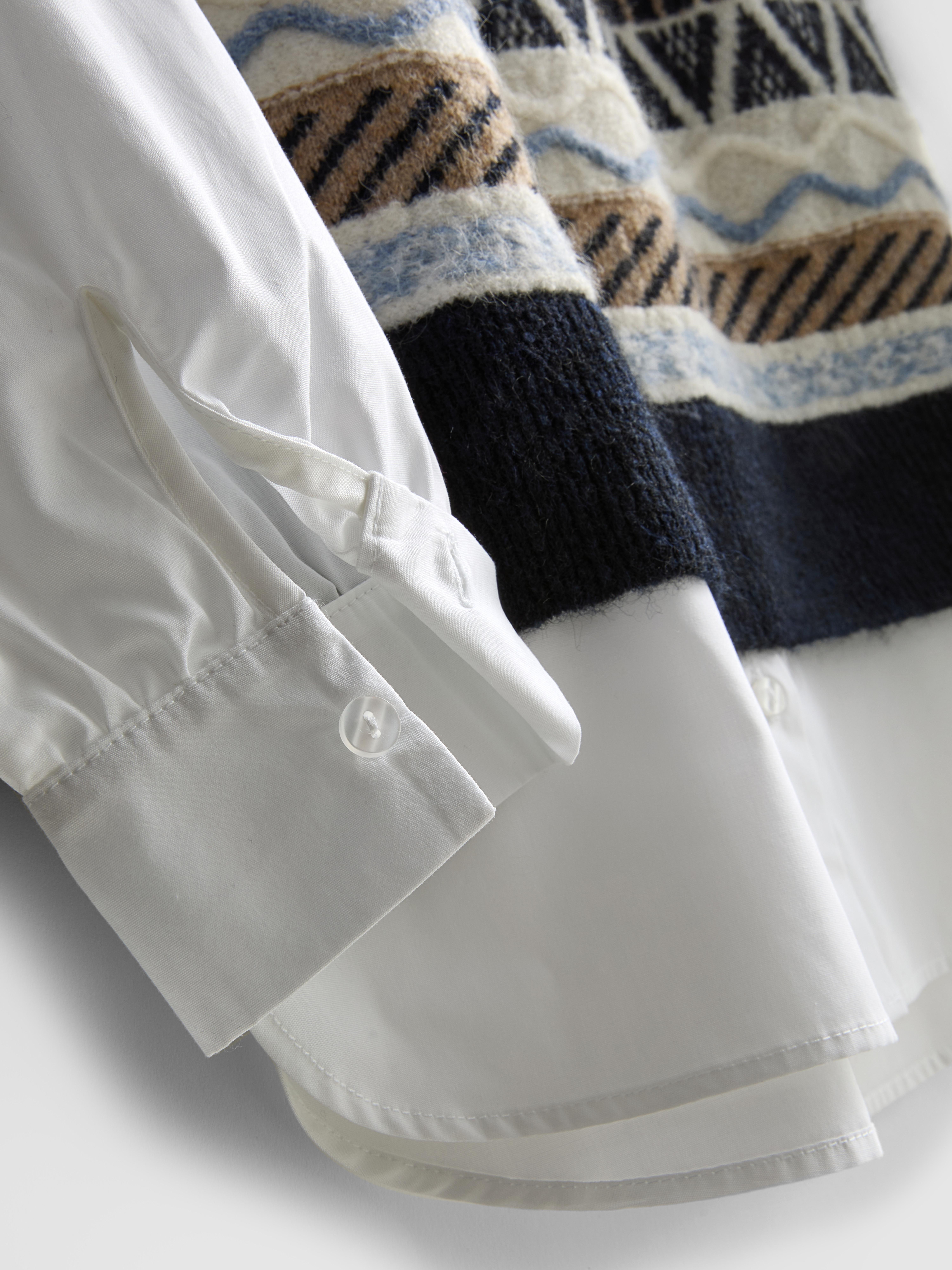 2 in 1 Knit Vest and Shirt