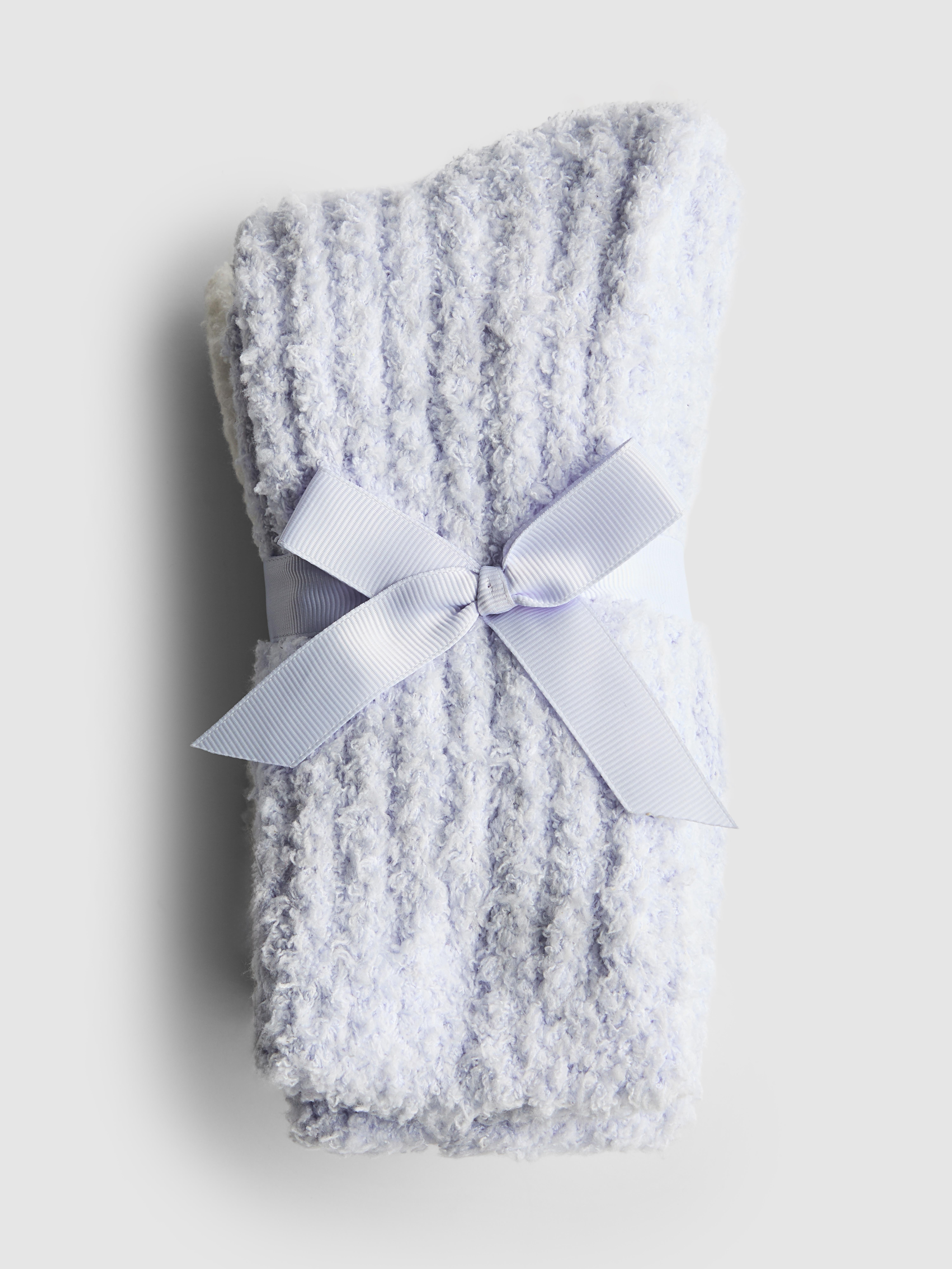 2pk Chunky Ribbed Quarter Crew Socks