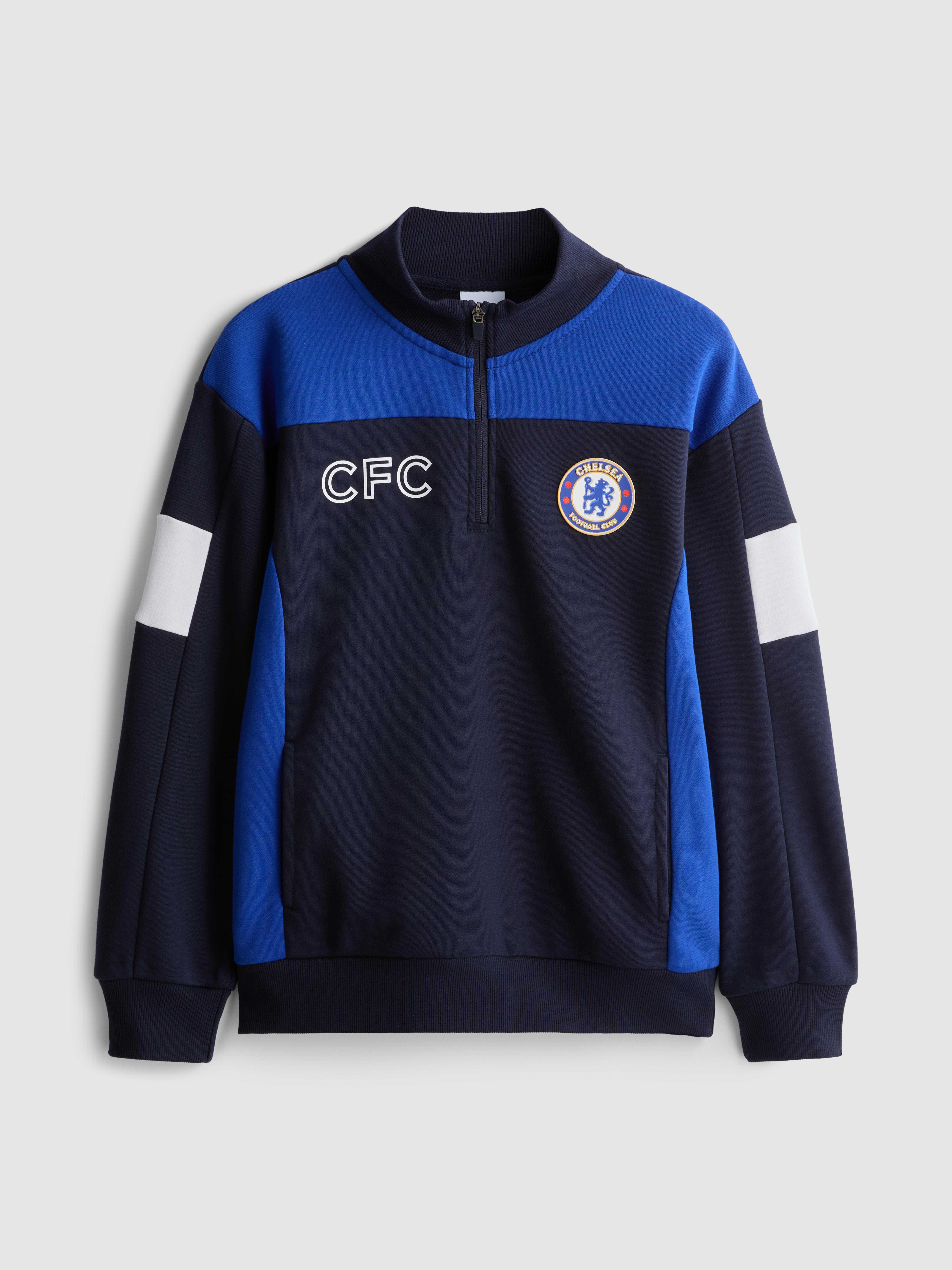 7-15yrs | Chelsea F.C. Half-Zip Sweatshirt