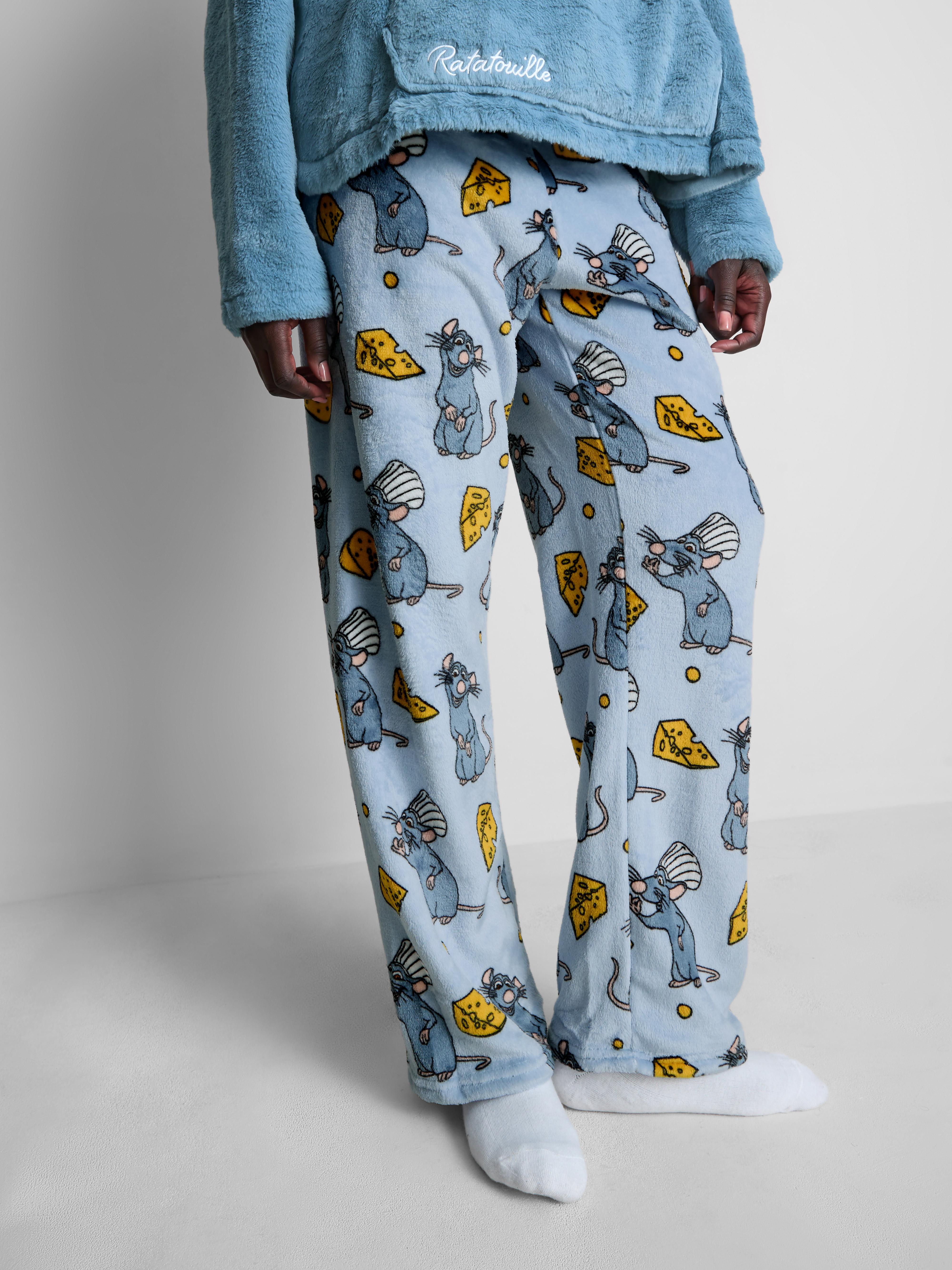 Women's Blue Disney’s Rataouille Plush Printed Pajama Pants