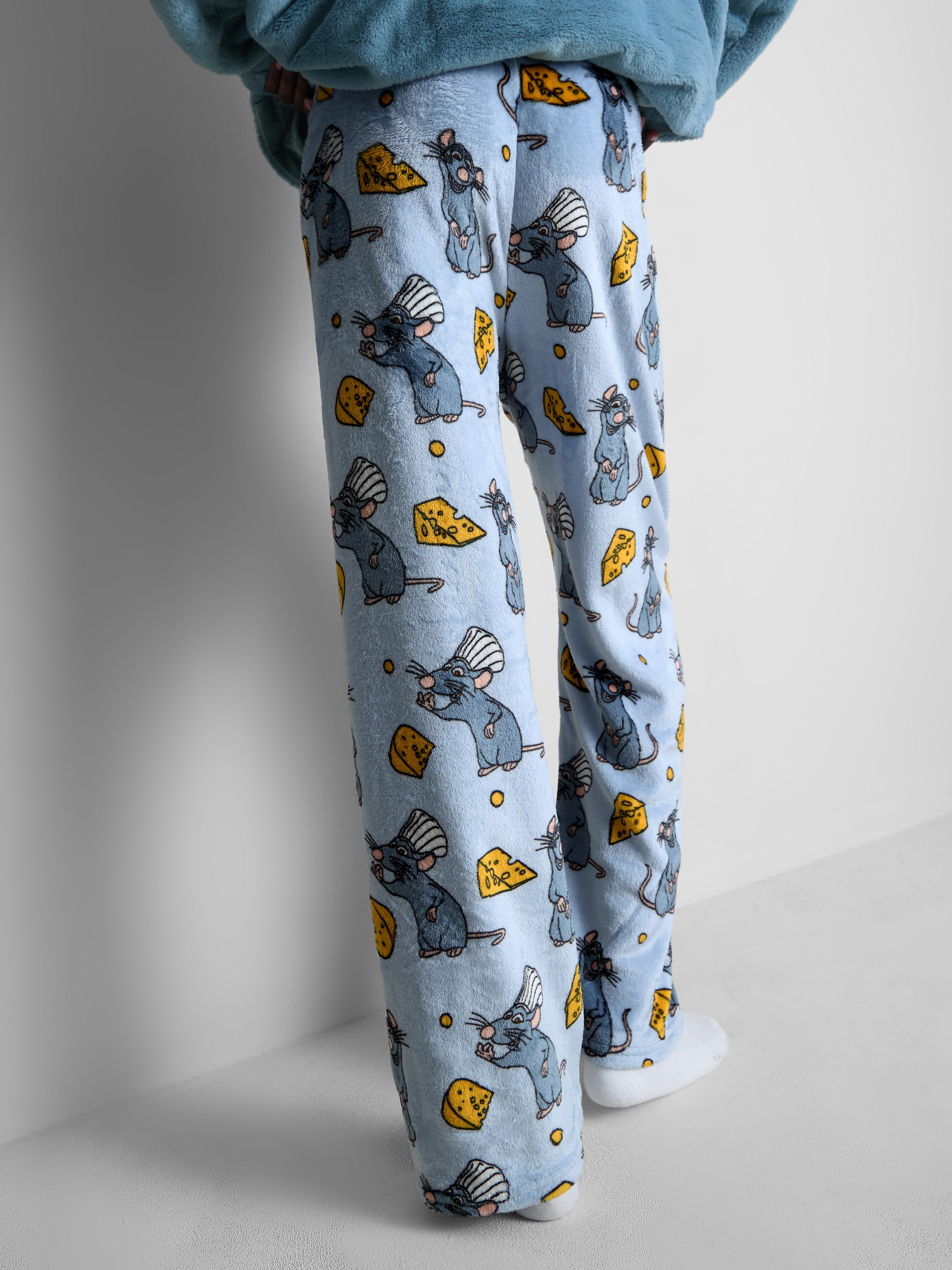 Women's Blue Disney’s Rataouille Plush Printed Pajama Pants