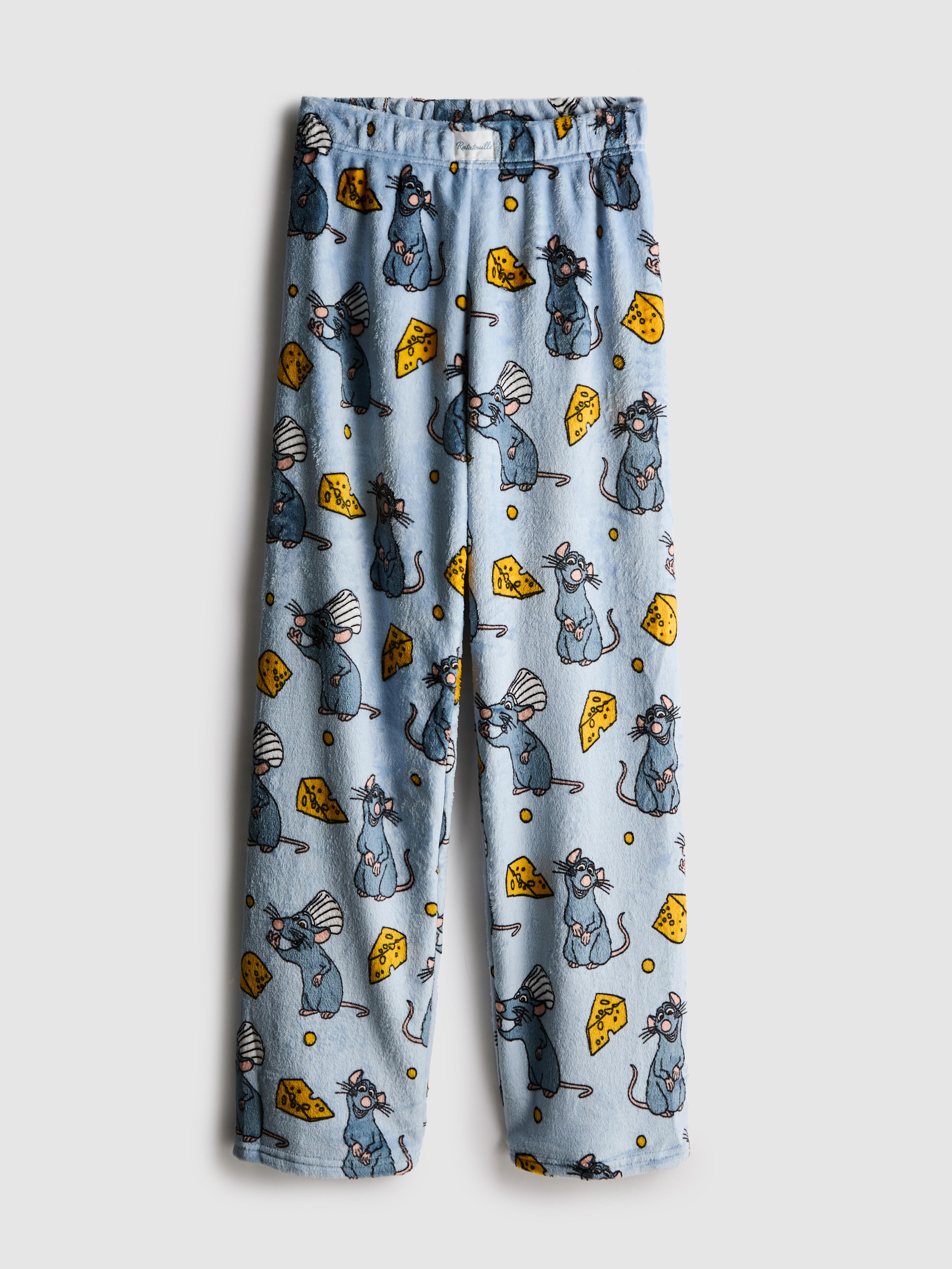 Women's Blue Disney’s Rataouille Plush Printed Pajama Pants