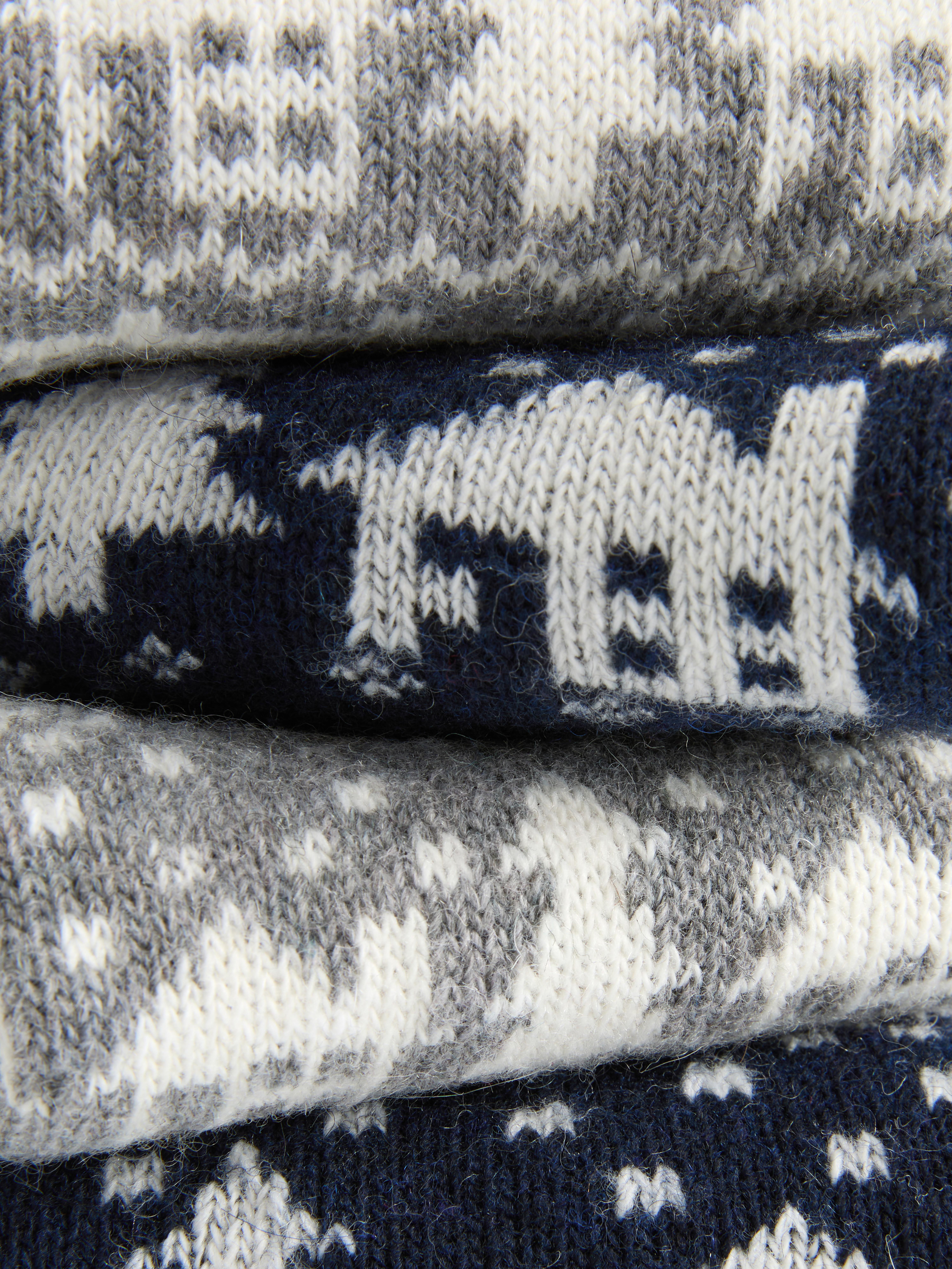 2pk Fair Isle Lounge Socks