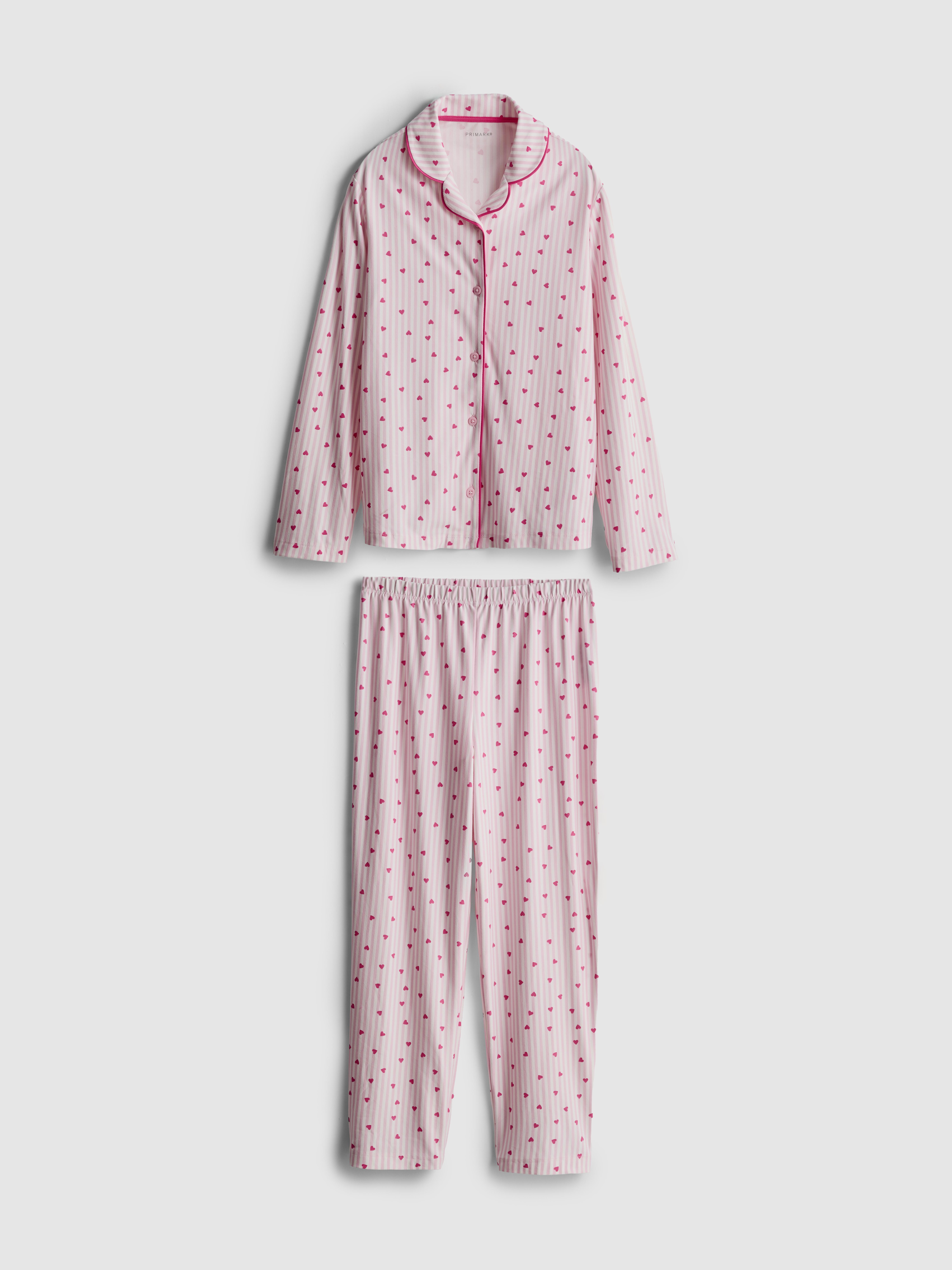 5-15yrs | Heart Graphic Shirt Pyjamas