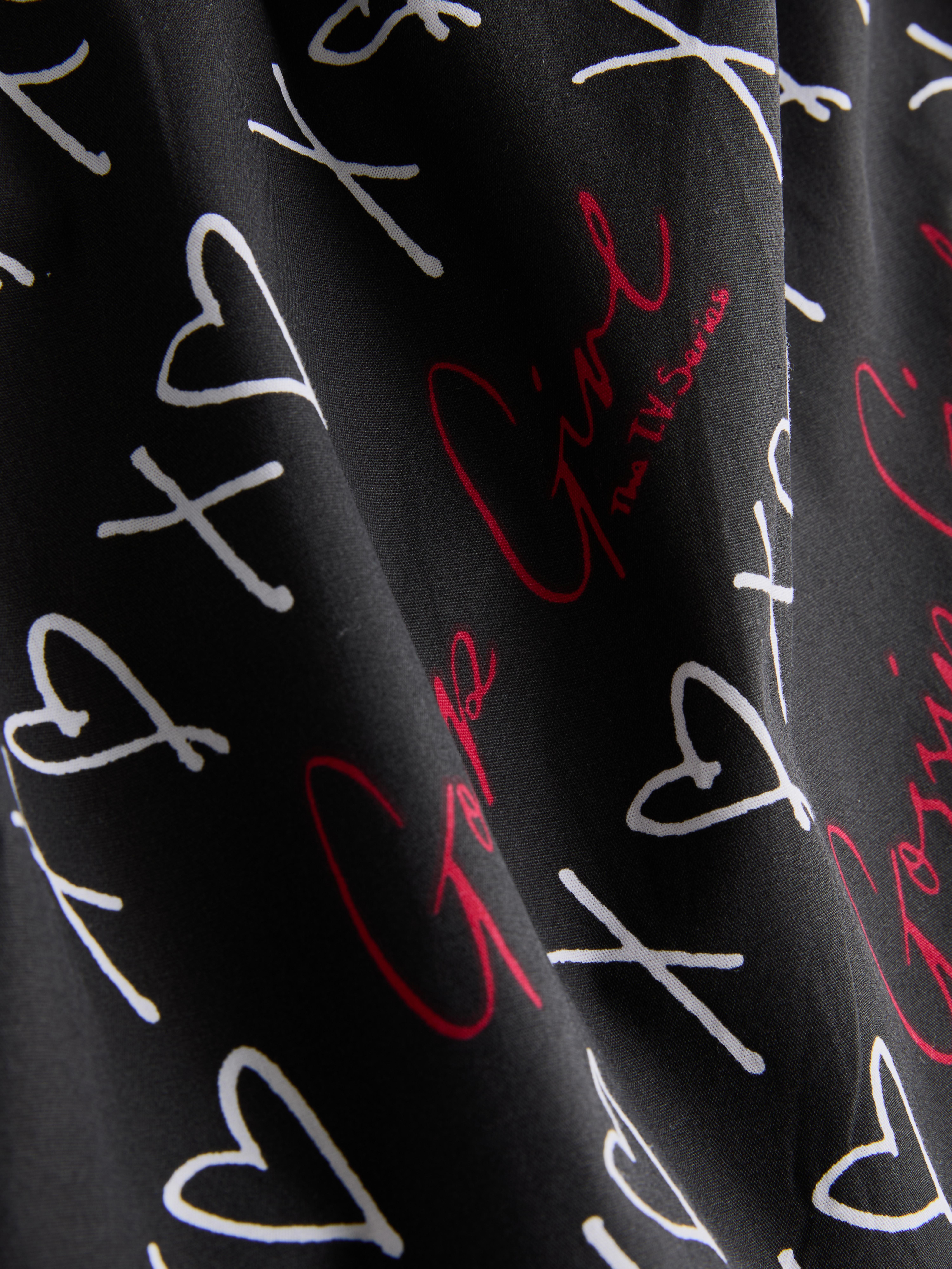 Women's Black Gossip Girl Short Pajamas