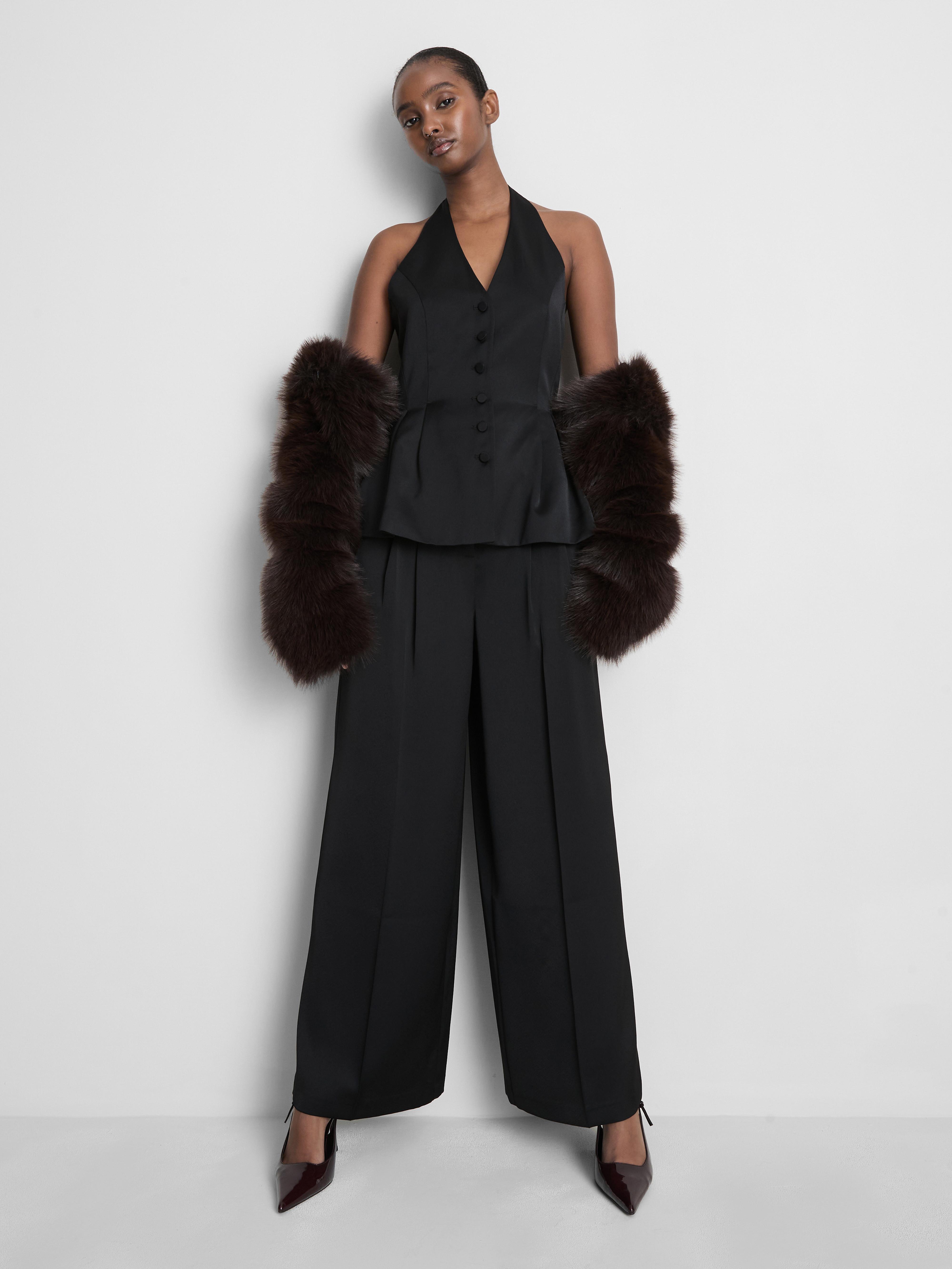 Satin Halterneck Waistcoat