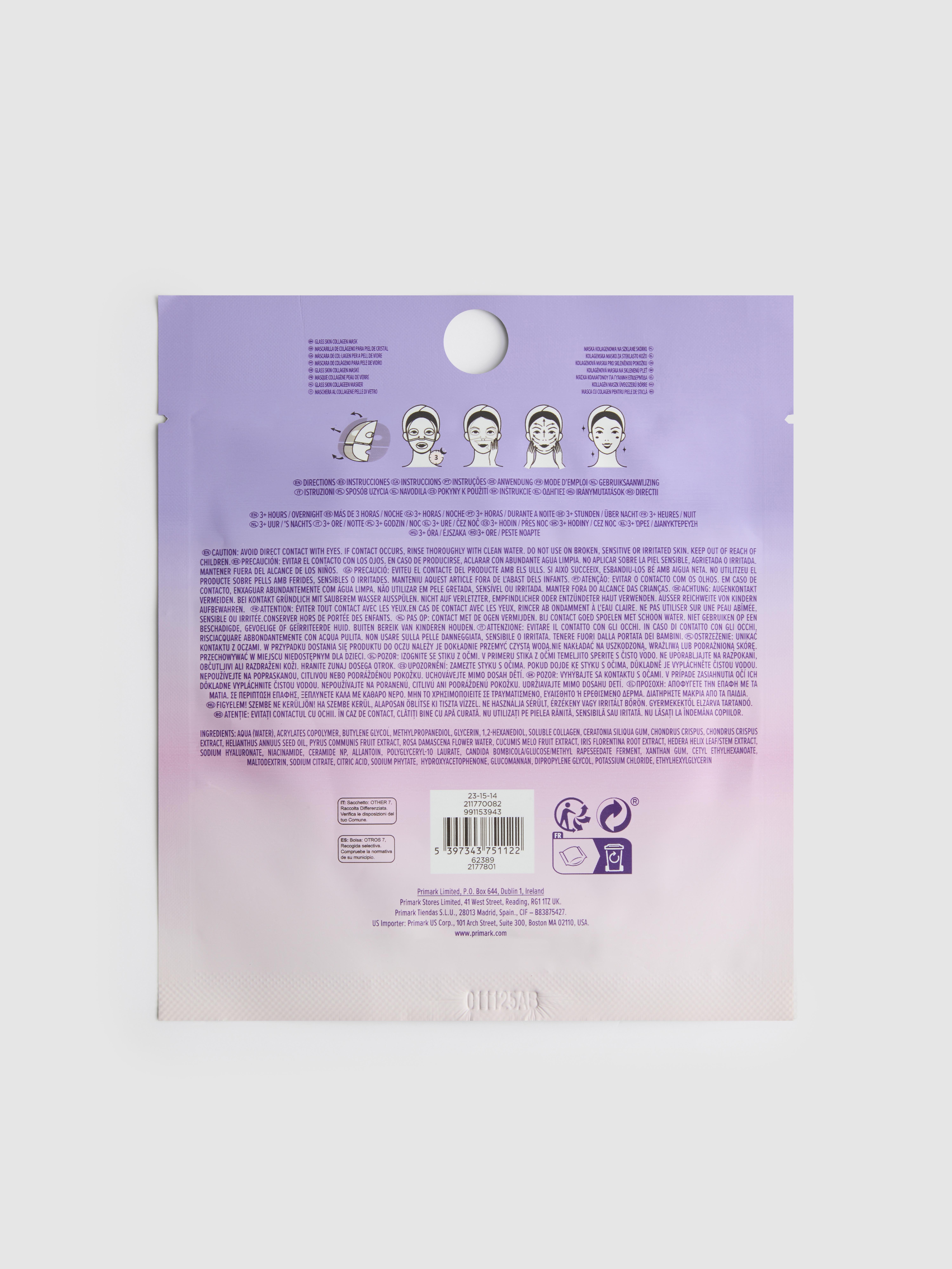 S... K-Beauty Overnight Collagen Sheet Mas