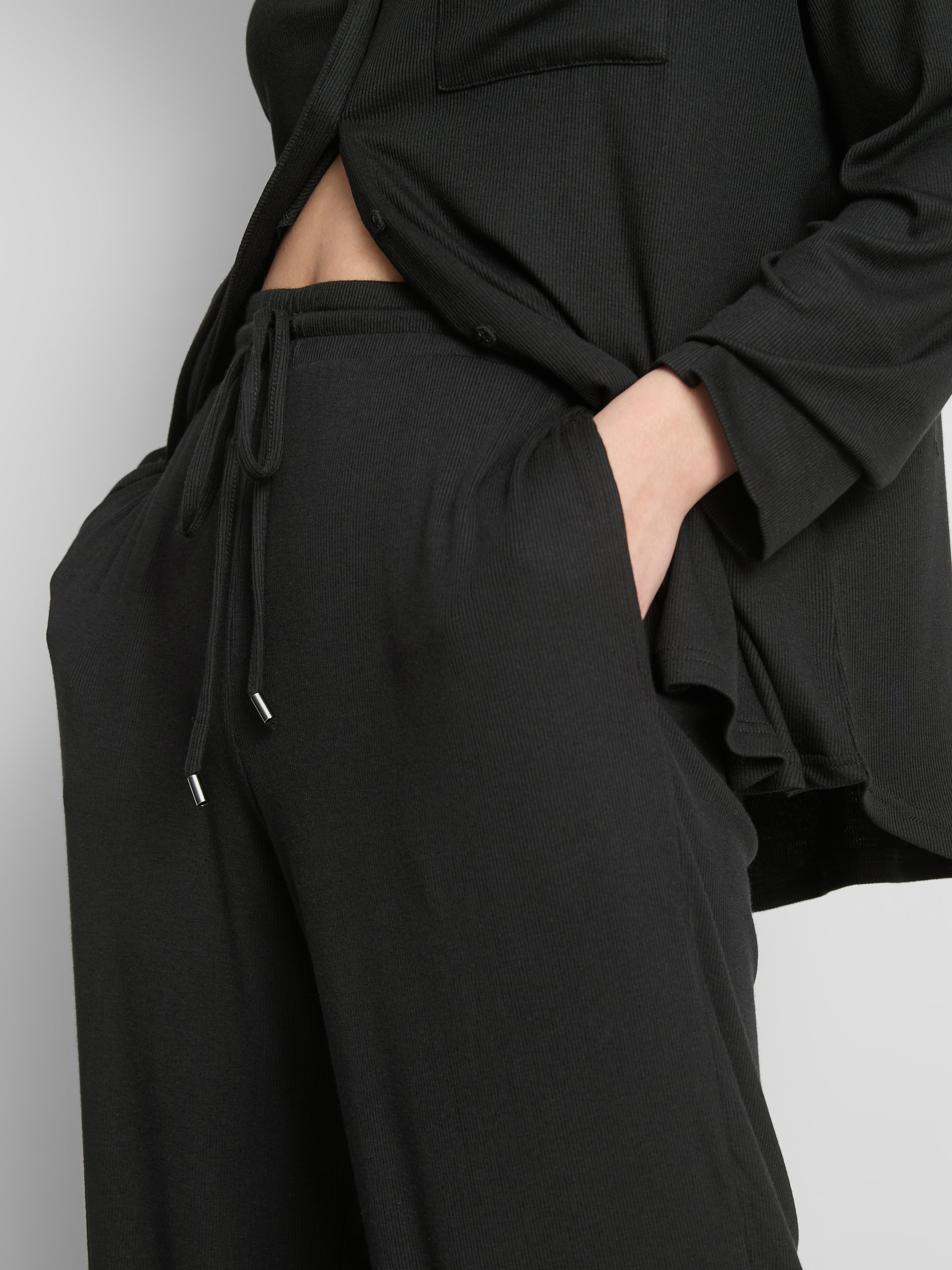 Ribbed Pajama Bottoms